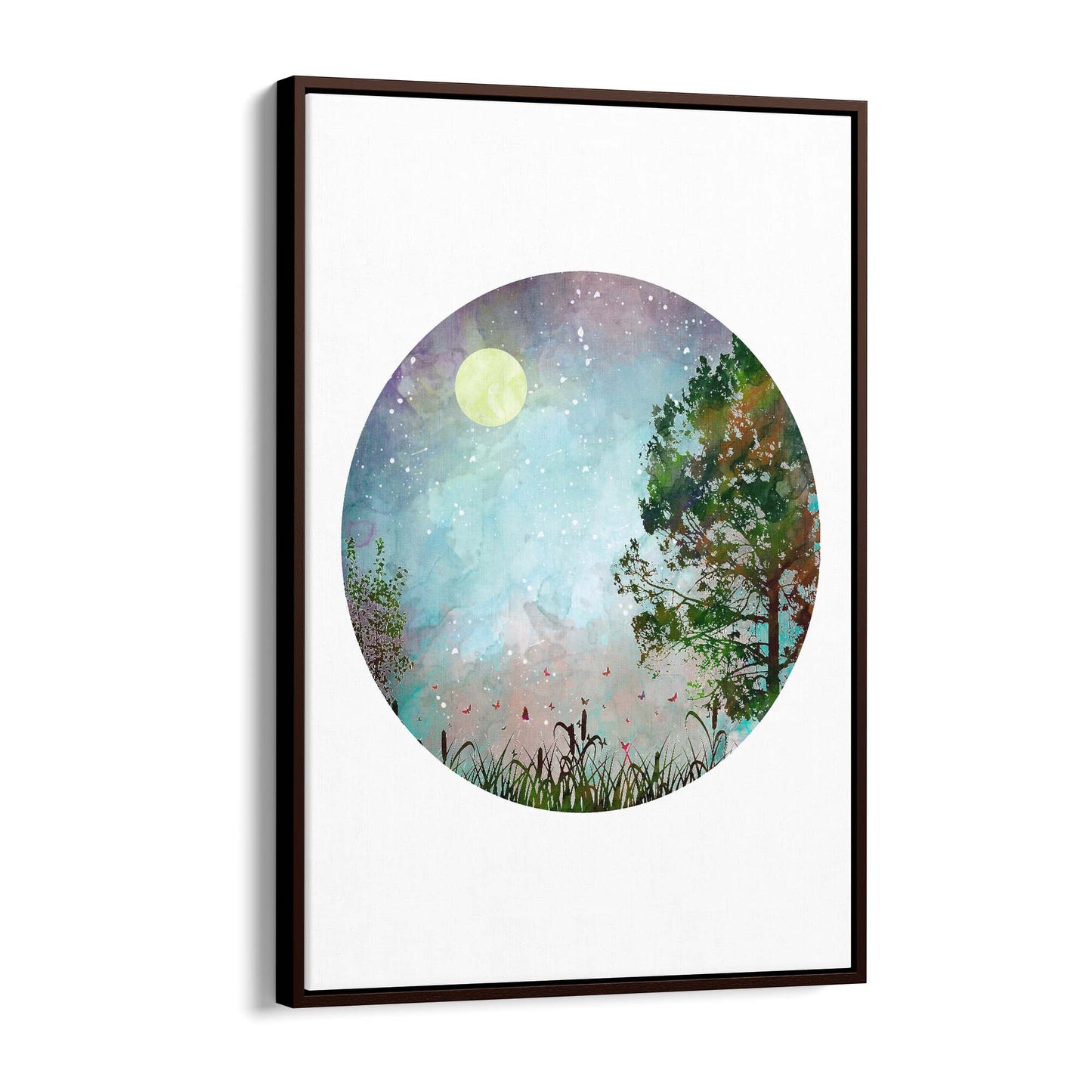 Scandi Circle Landscape Kitchen Minimal Wall Art #2 - The Affordable Art Company