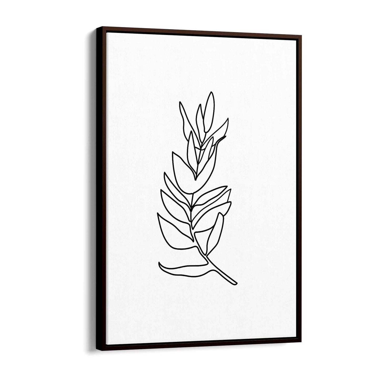 Minimal Branch Line Drawing Plant Nature Wall Art #1 - The Affordable Art Company