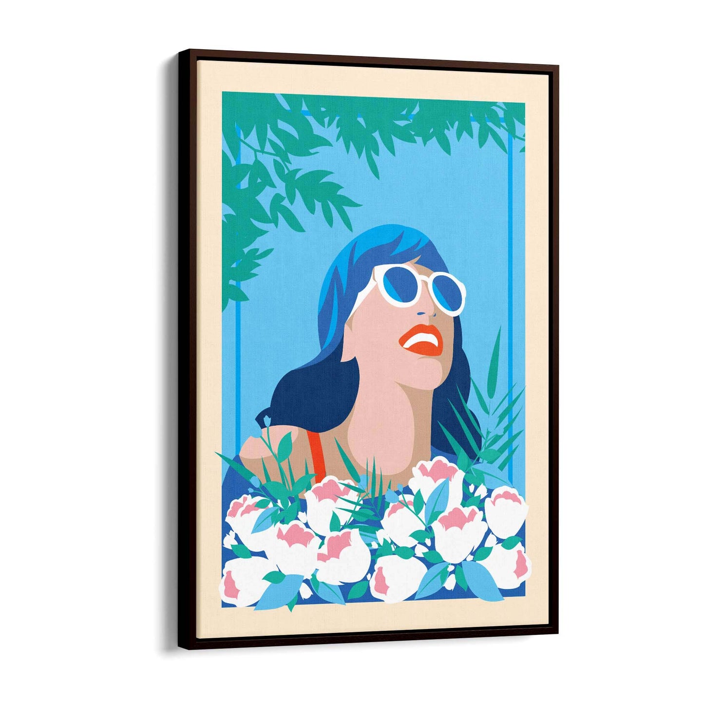 Retro Summer Girl Fashion Wall Art #1 - The Affordable Art Company