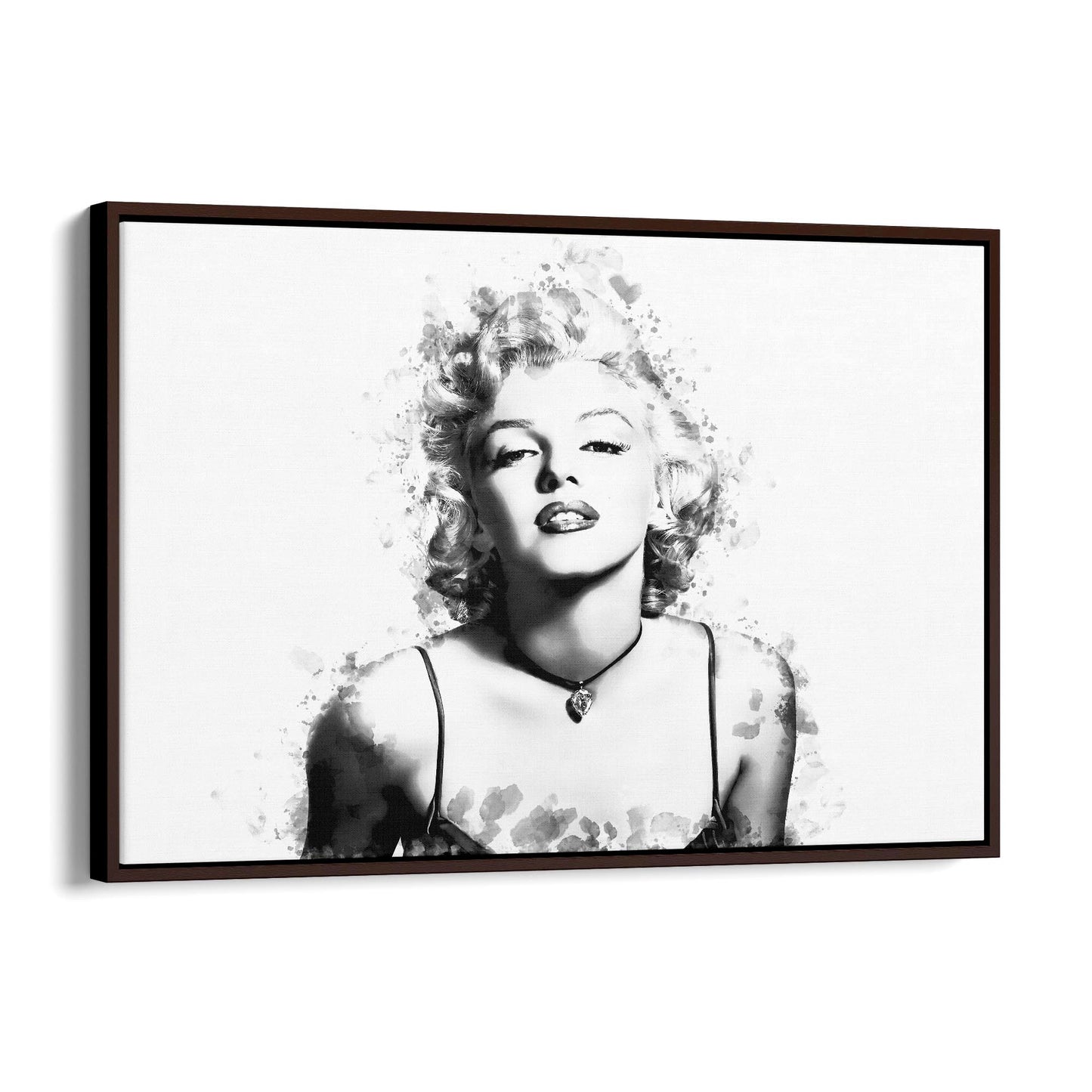 Marilyn Monroe Minimal Black Ink Fashion Wall Art #3 - The Affordable Art Company