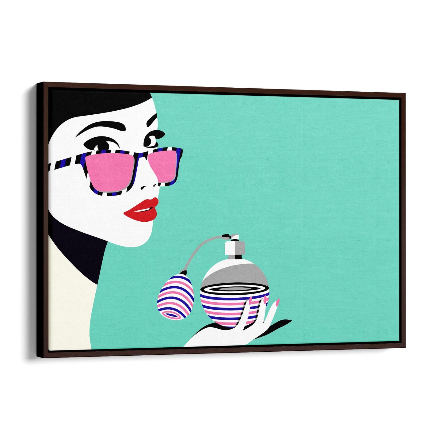 Retro Perfume Bottle Fashion Bedroom Wall Art #3 - The Affordable Art Company