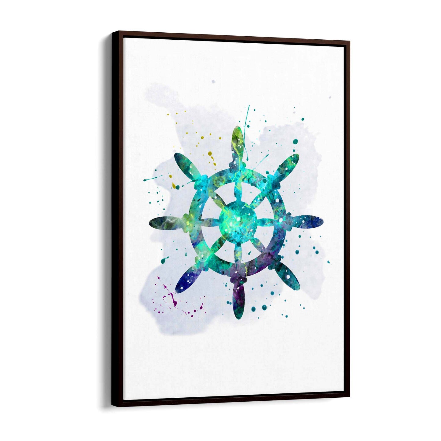 Sail Boat Wheel Nursery Coastal Sailing Wall Art - The Affordable Art Company