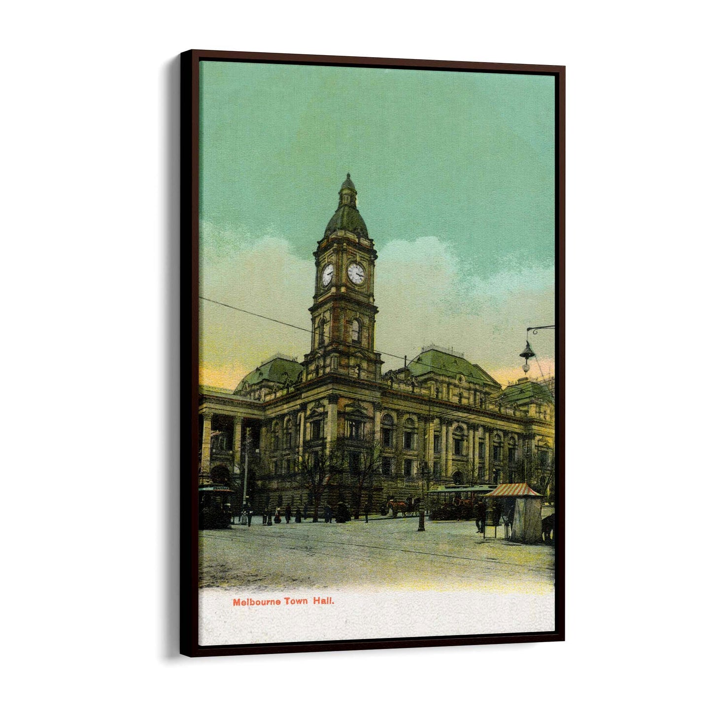 Town Hall, Melbourne Vintage Painting Wall Art #2 - The Affordable Art Company