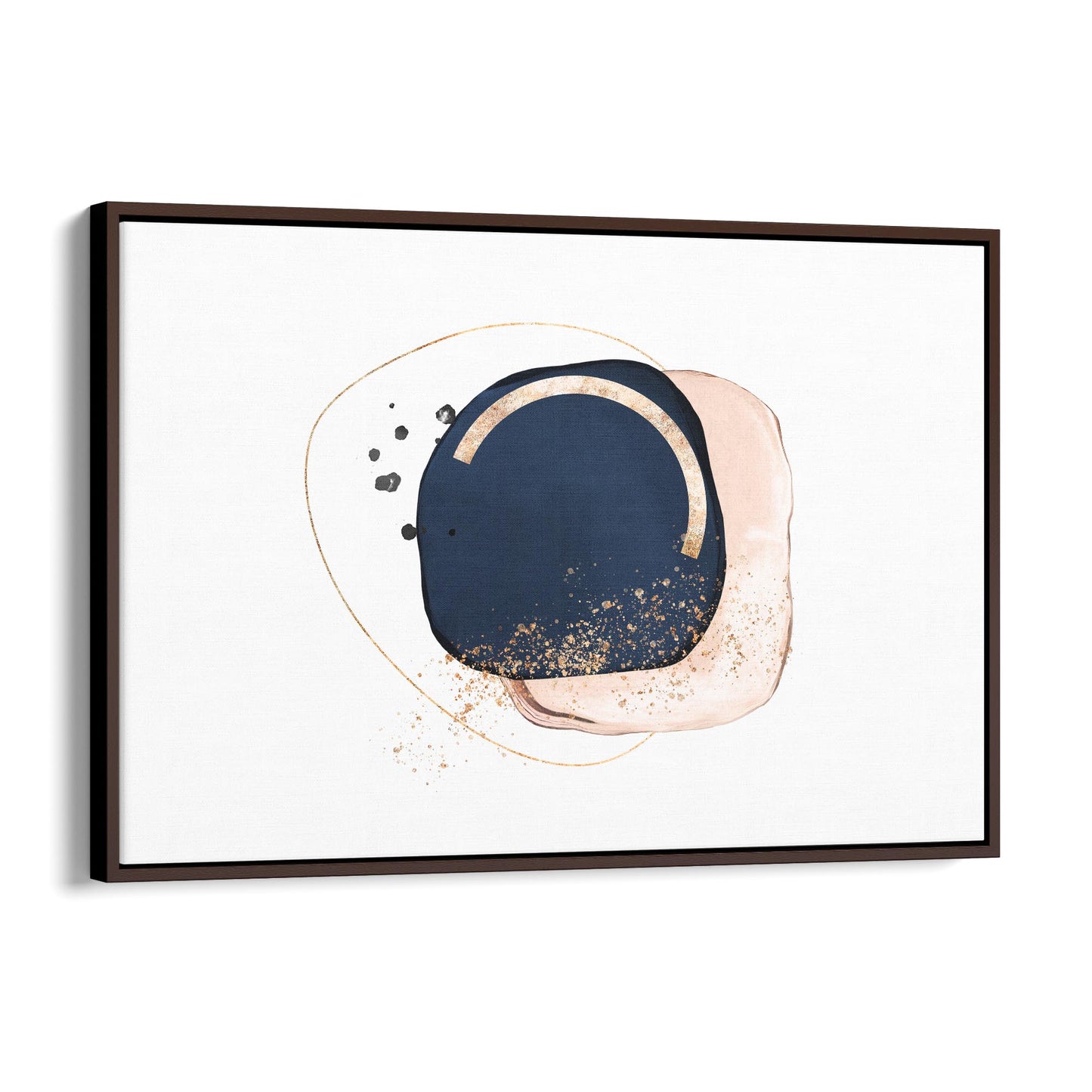 Blue Abstract Painting Minimal Modern Wall Art #11 - The Affordable Art Company