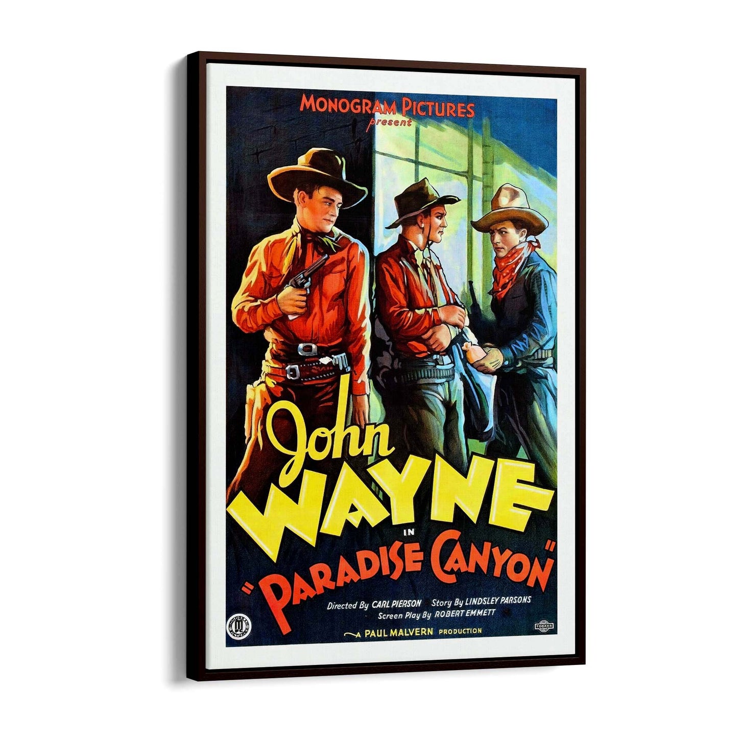 John Wayne Vintage Movie Advert Wall Art - The Affordable Art Company