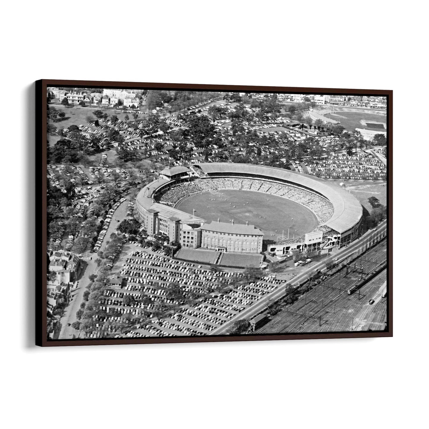 Melbourne Cricket Ground Vintage MCG Wall Art - The Affordable Art Company