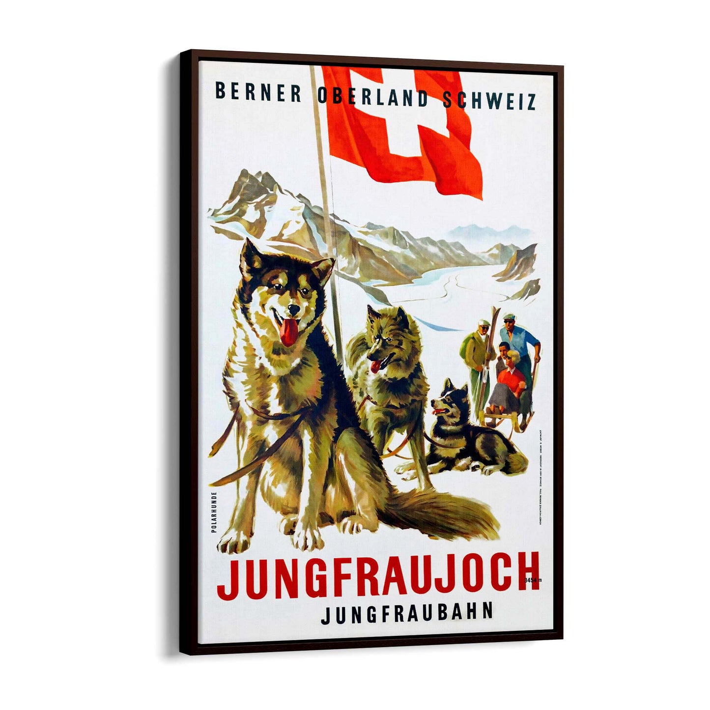 Jungfrau Switzerland Vintage Travel Advert Wall Art - The Affordable Art Company