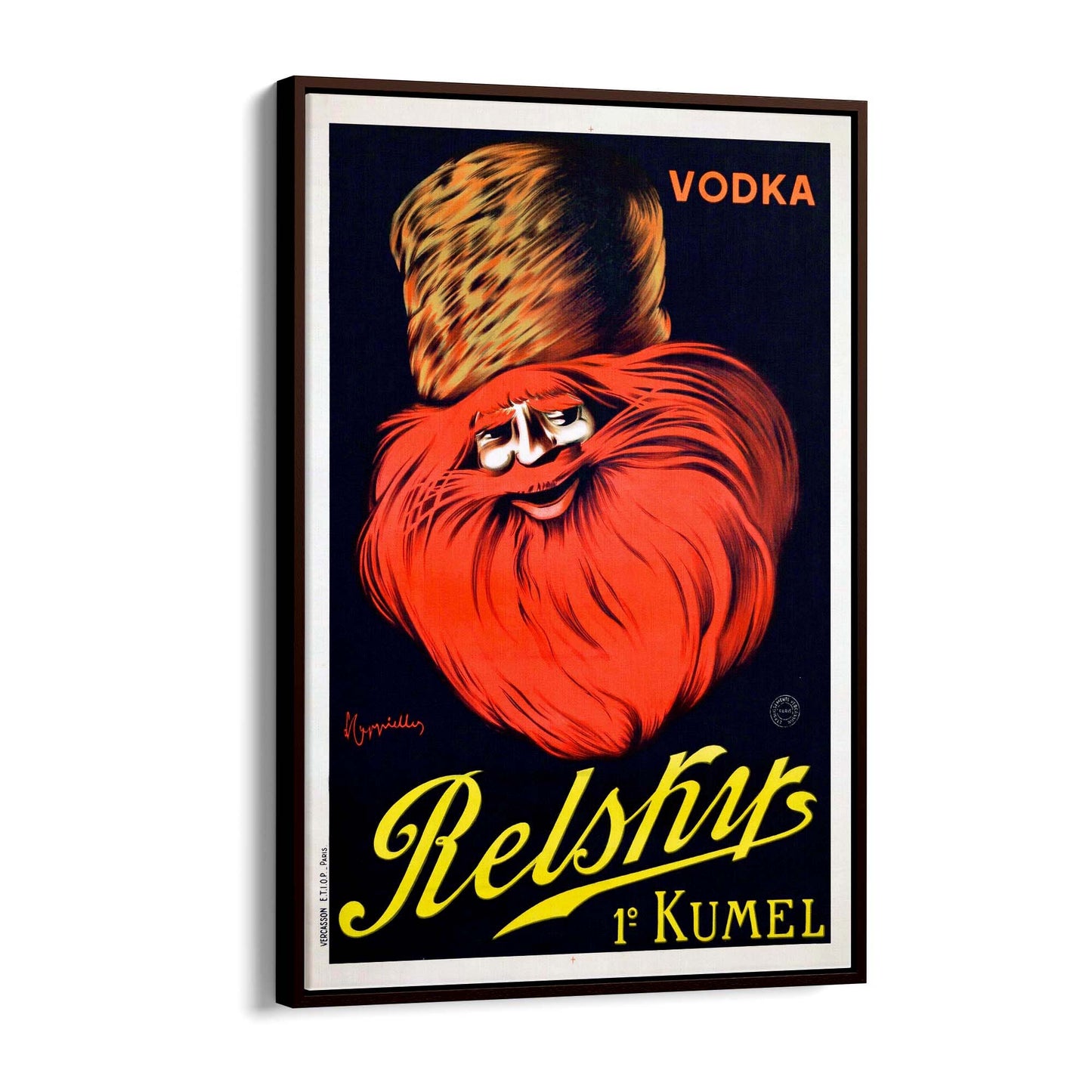 Russian Relsky Vodka Vintage Advert Bar Wall Art - The Affordable Art Company