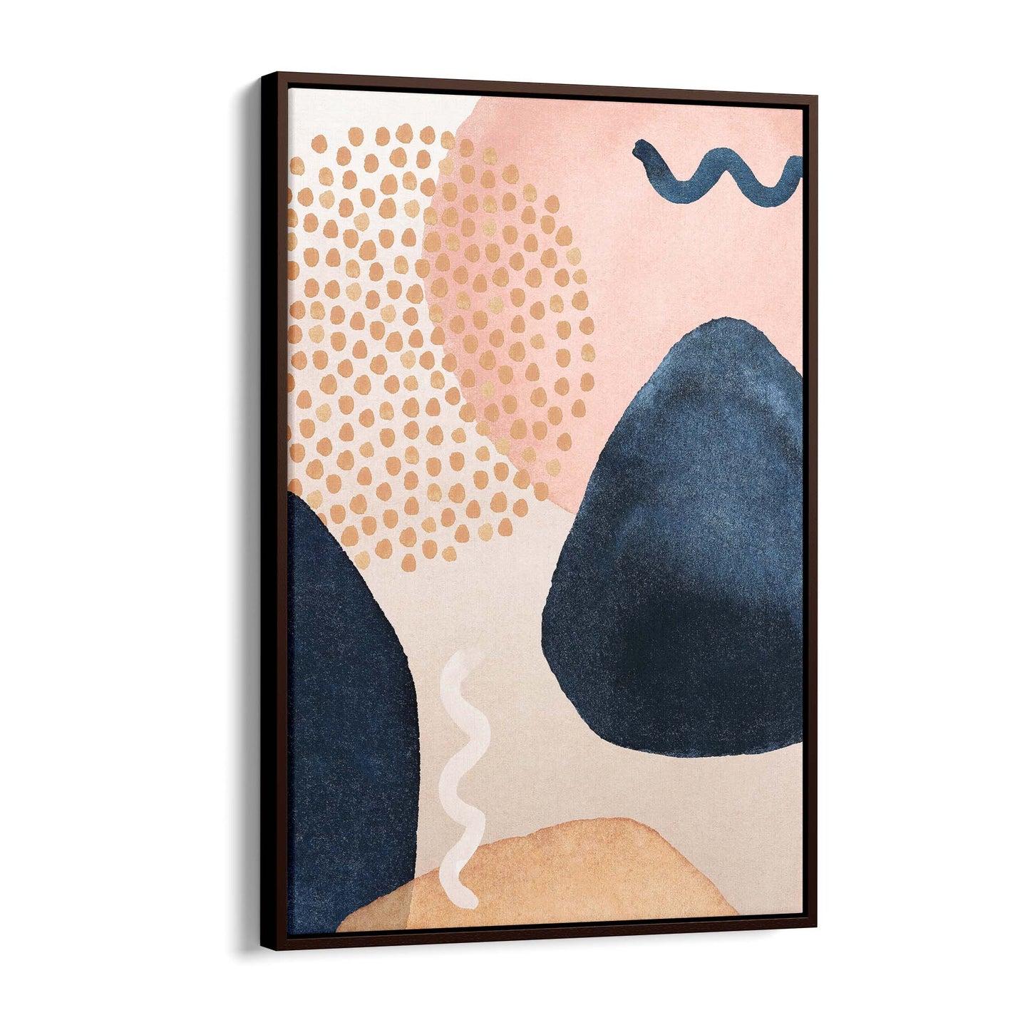 Abstract Modern Watercolour Shapes Painting Wall Art #8 - The Affordable Art Company