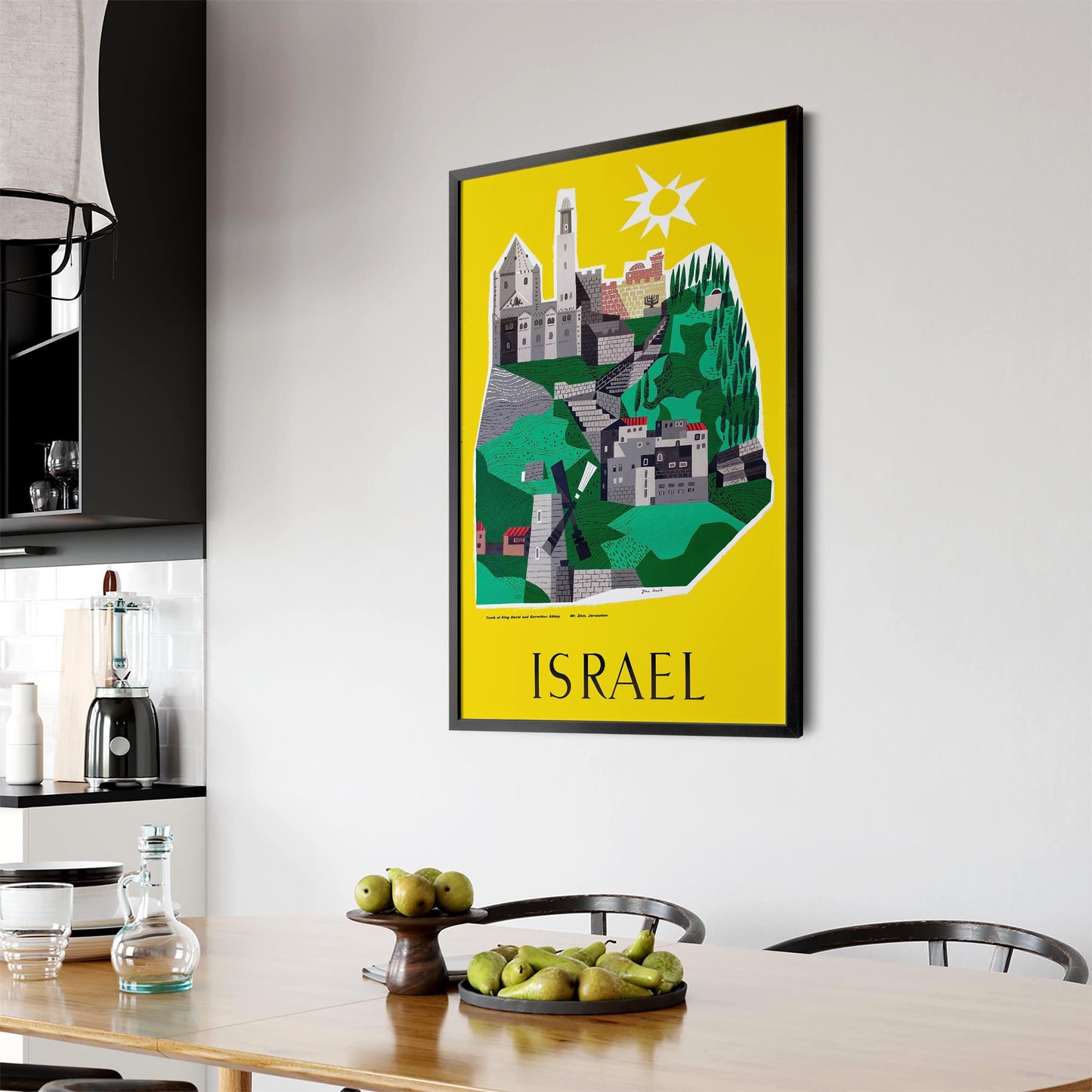Israel Vintage Travel Advert Wall Art - The Affordable Art Company