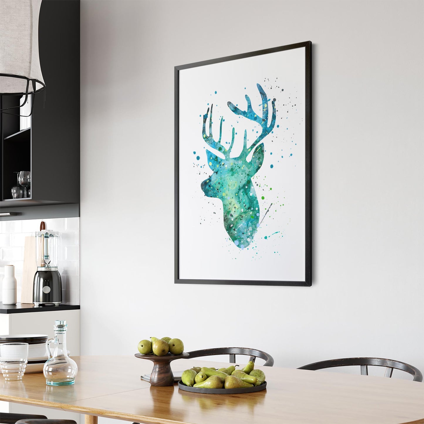Cute Deer Woodland Animal Nursery Wall Art #1 - The Affordable Art Company