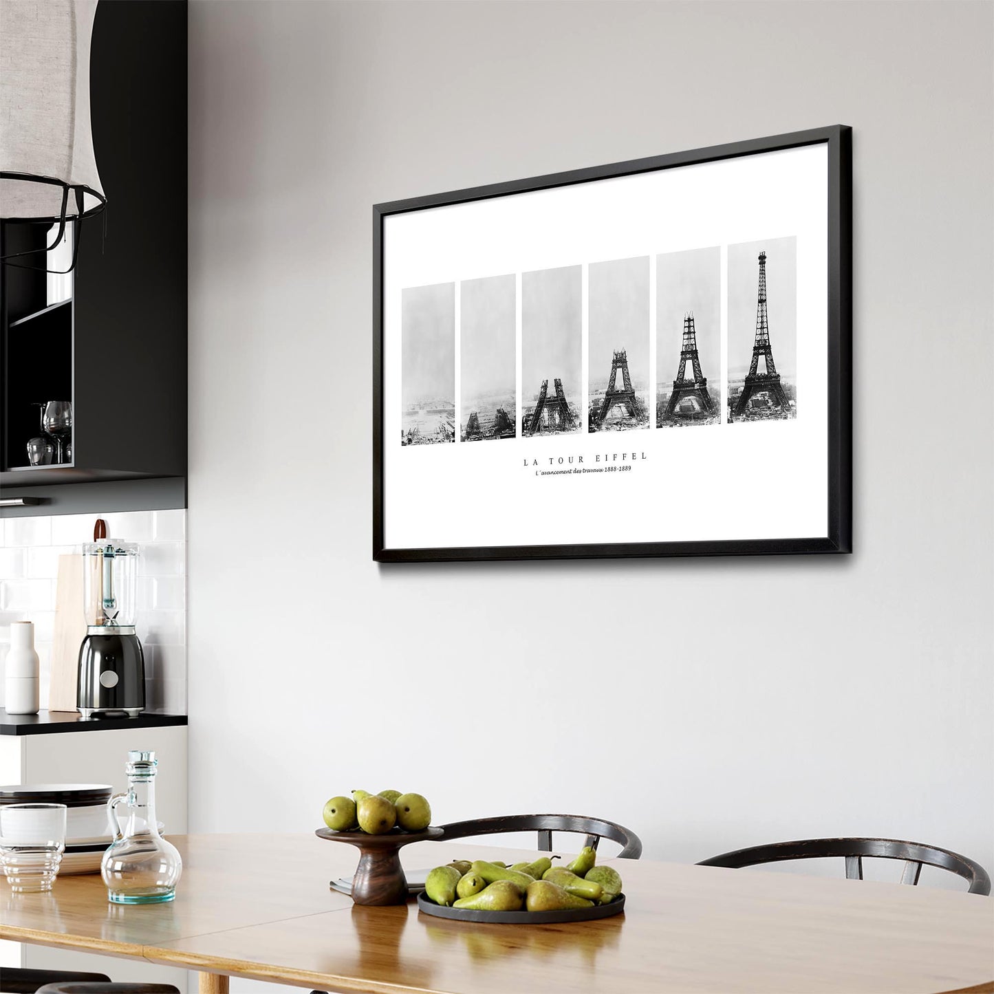 Eiffel Tower Construction Photographs Wall Art - The Affordable Art Company