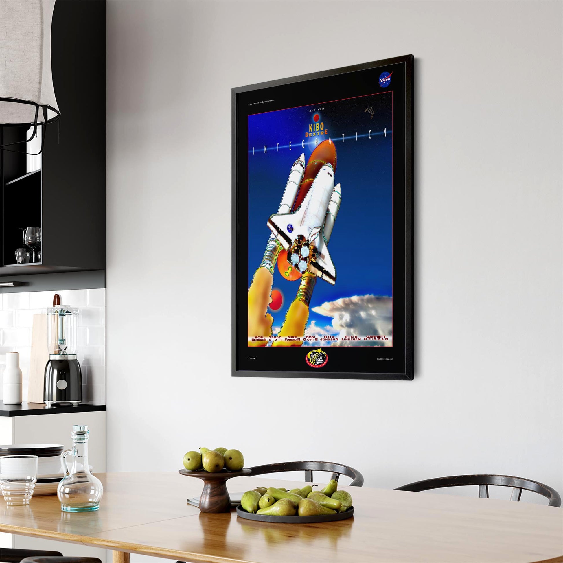 Retro Space Shuttle NASA Space Science Wall Art - The Affordable Art Company