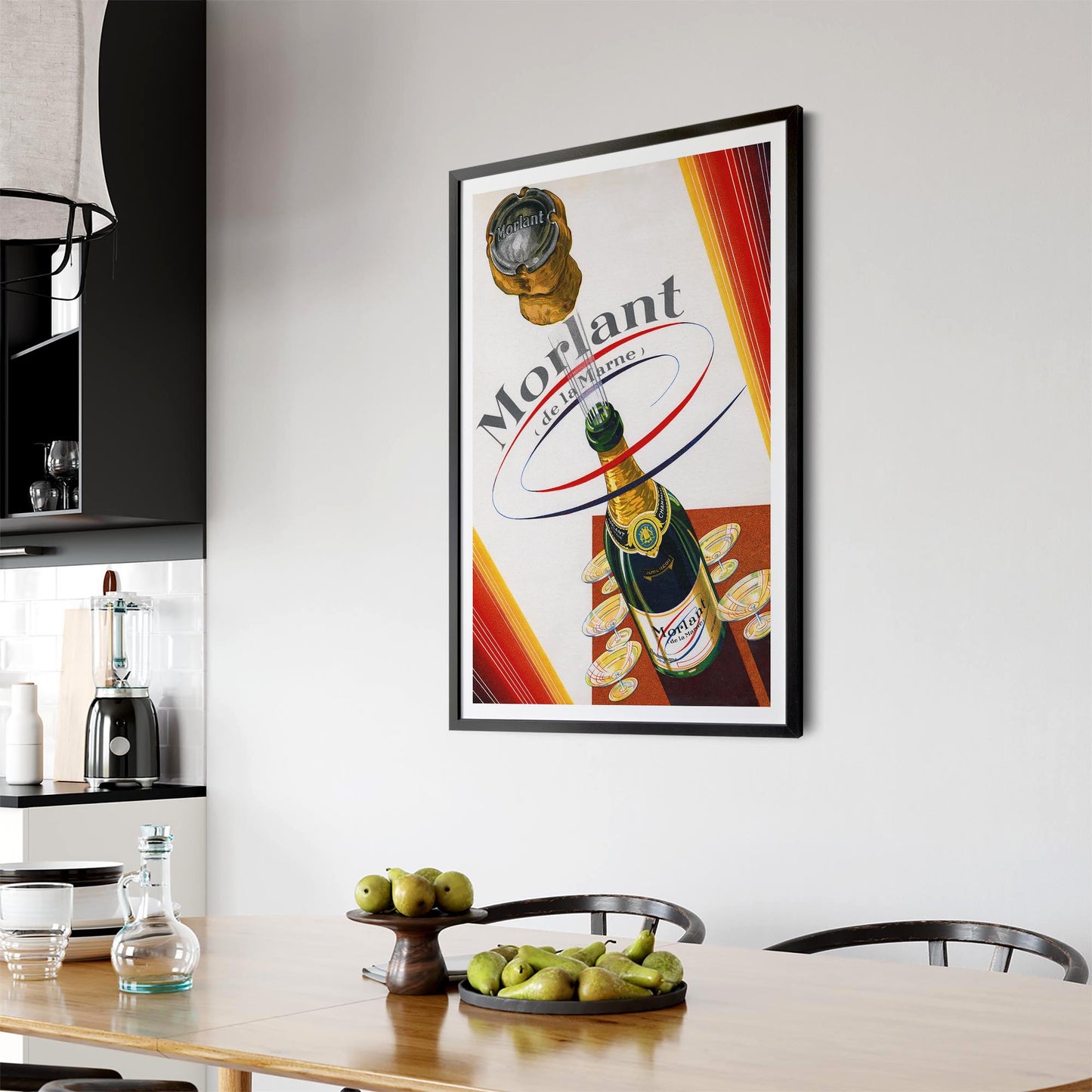Morlant Champagne Vintage Drinks Advert Wall Art - The Affordable Art Company