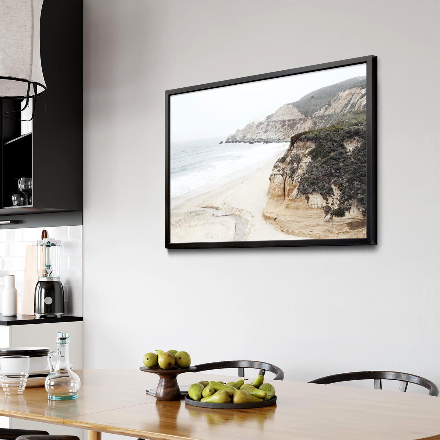 Bluff Beach Coastal Photograph Coast Wall Art - The Affordable Art Company