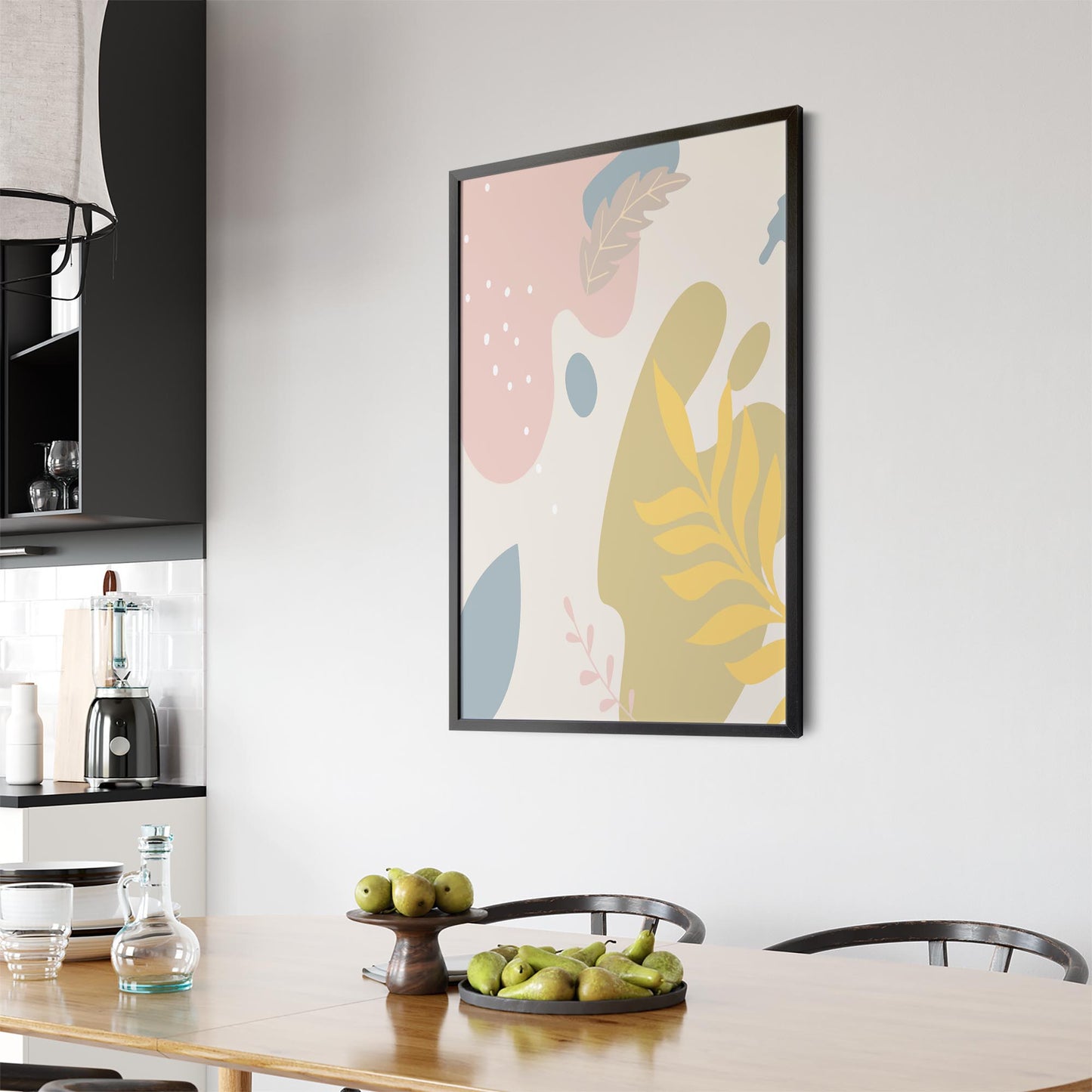 Calm Abstract Minimal Pastel Modern Wall Art #6 - The Affordable Art Company