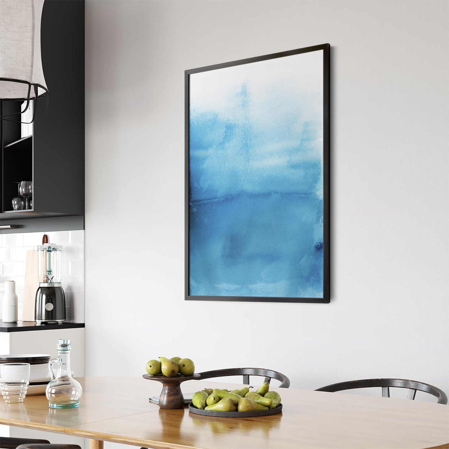 Minimal Blue Painting Abstract Modern Wall Art #16 - The Affordable Art Company