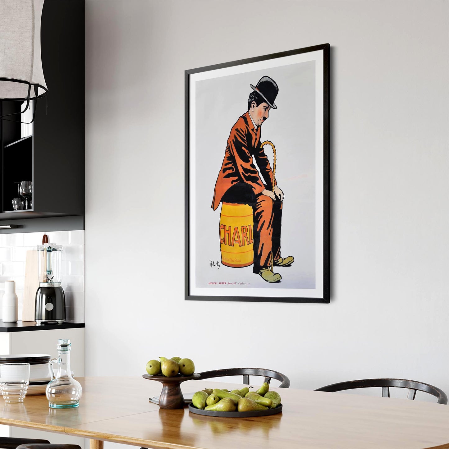 Charlie Chaplin Film Advert Hollywood Wall Art - The Affordable Art Company