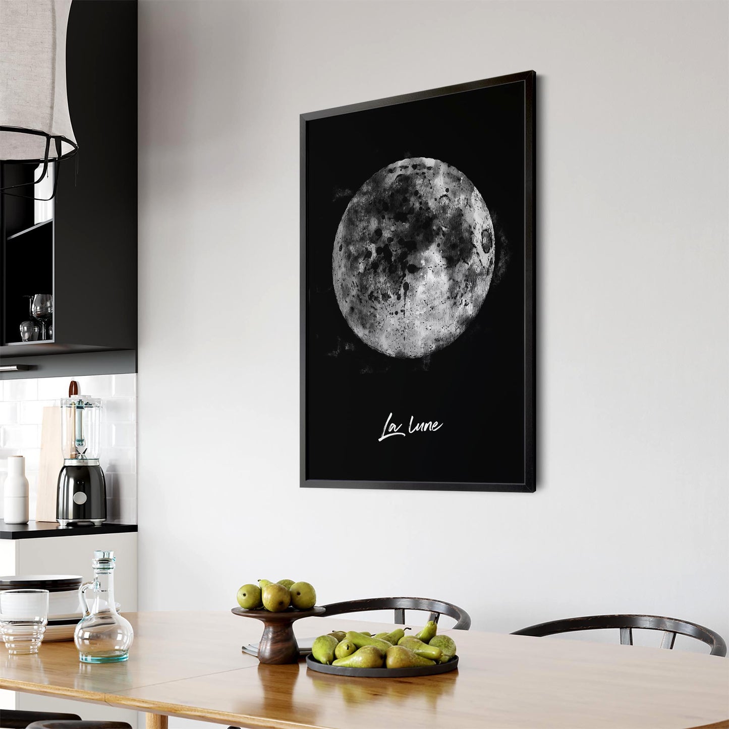 The Moon Space Science Painting Wall Art - The Affordable Art Company