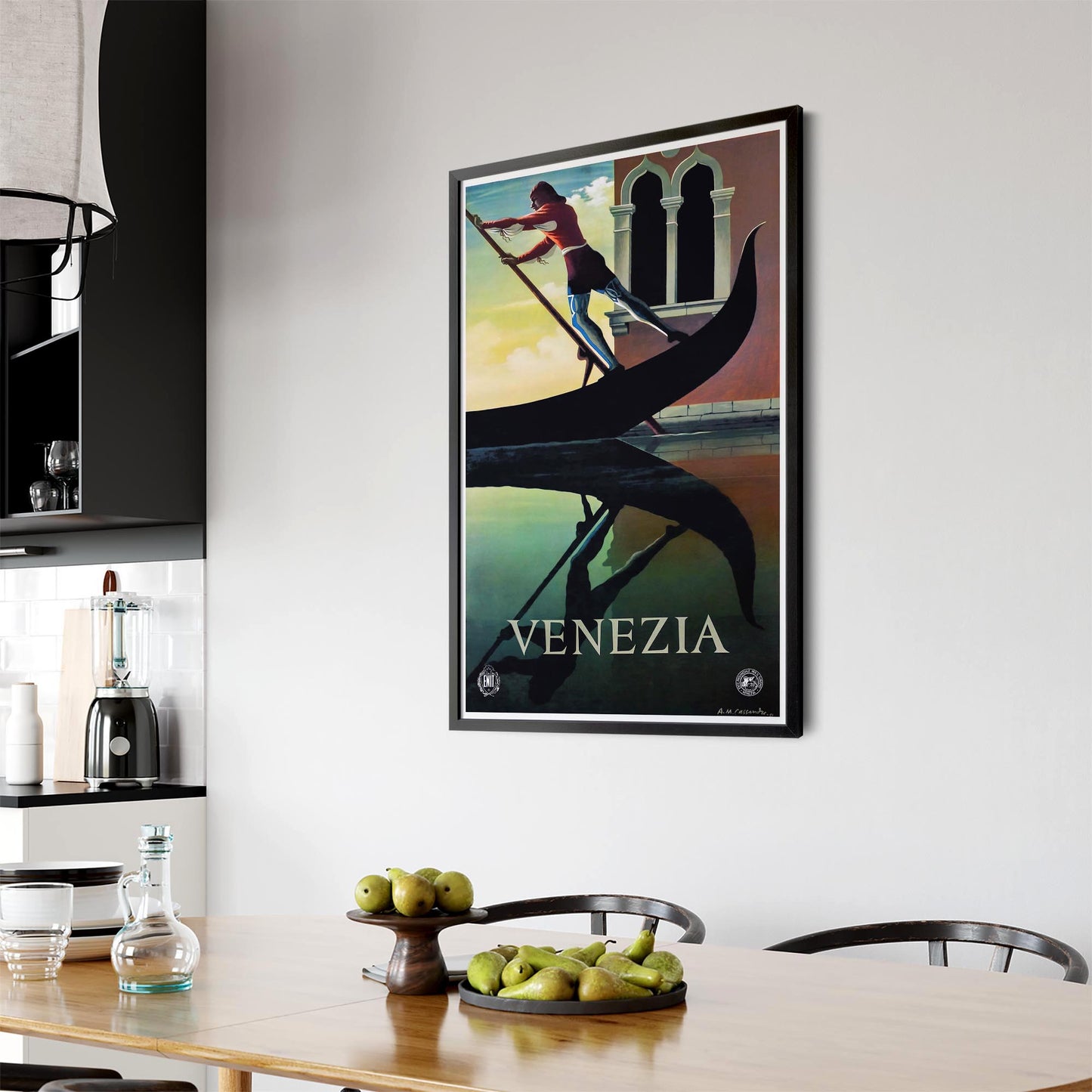 Venice Italy Vintage Travel Advert Wall Art - The Affordable Art Company