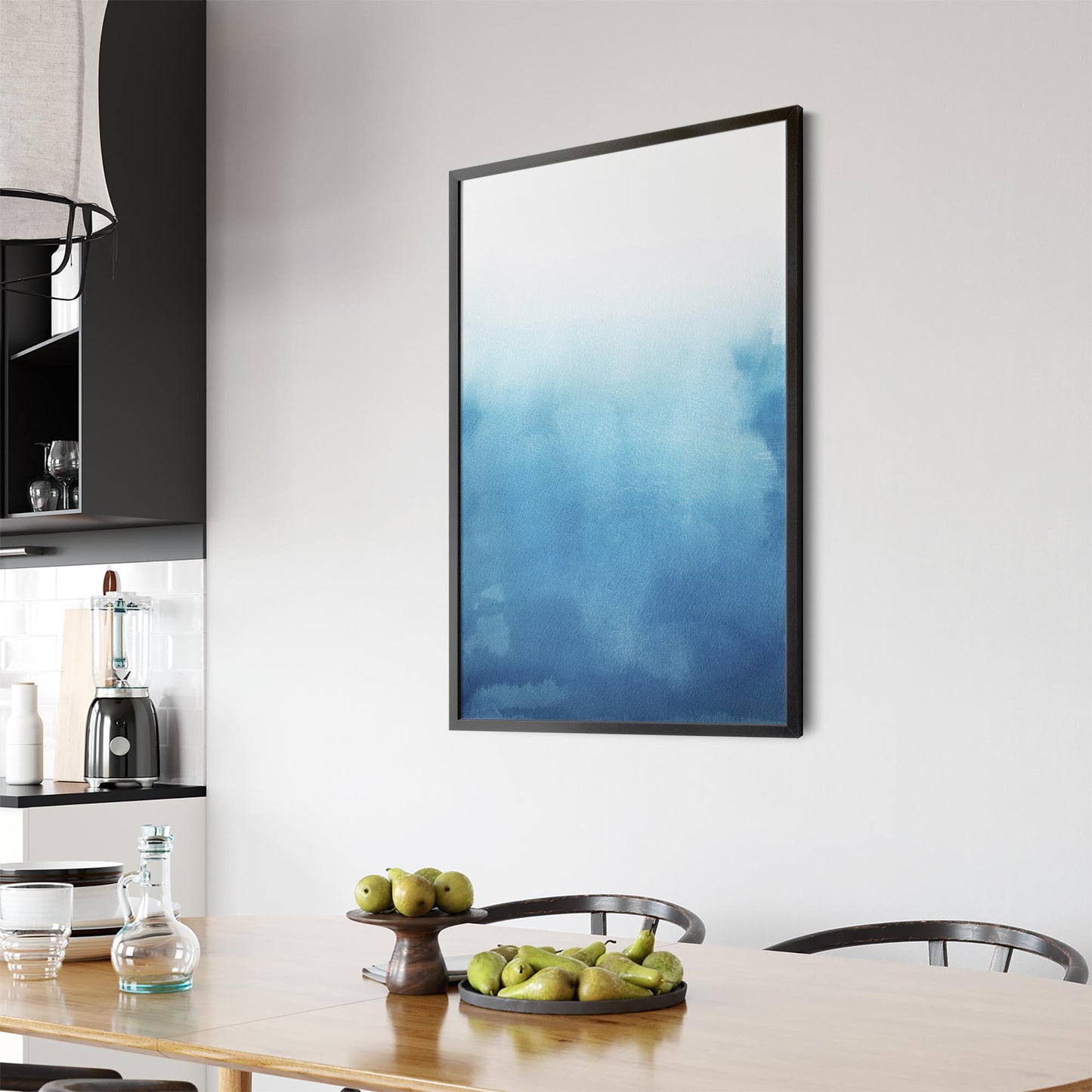 Minimal Blue Painting Abstract Modern Wall Art #9 - The Affordable Art Company