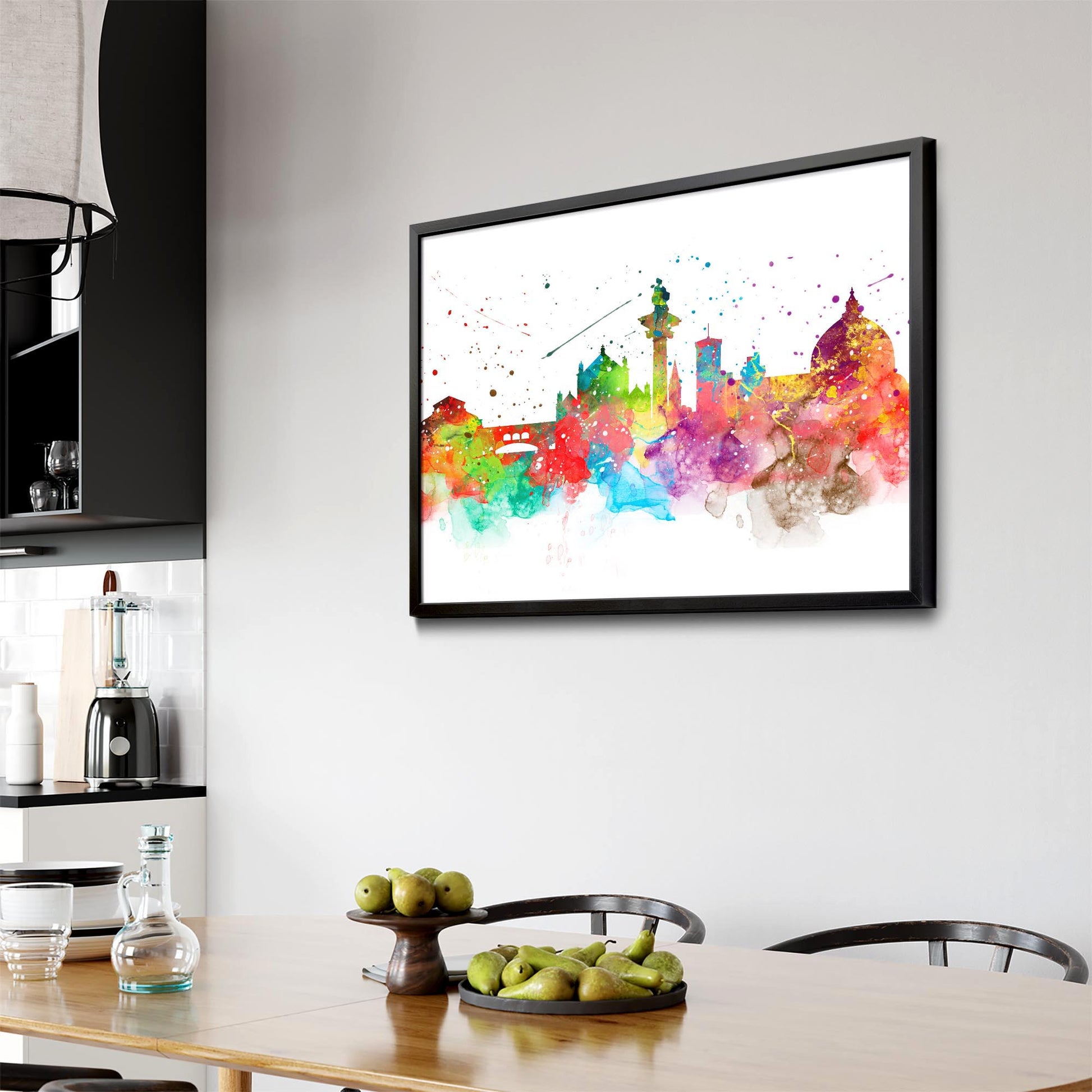 Florence Italy Painting Colourful Cityscape Wall Art - The Affordable Art Company