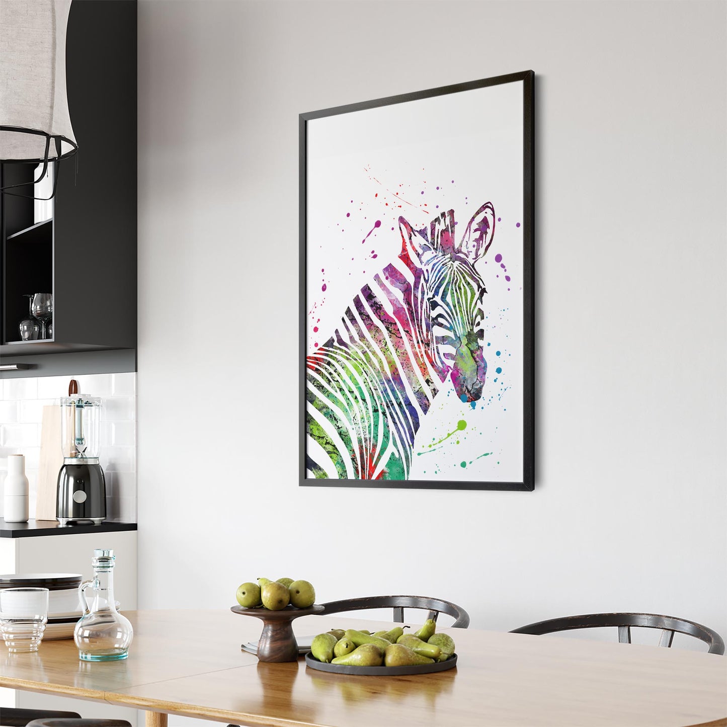Zebra Painting Nursery Safari Animal Wall Art #1 - The Affordable Art Company