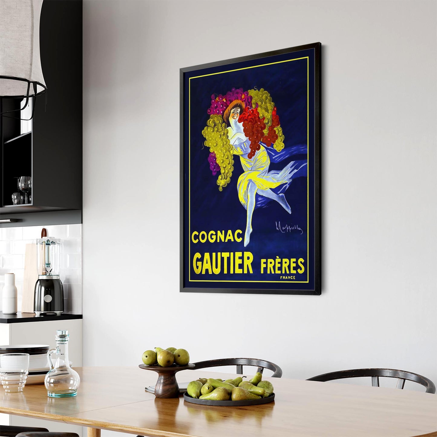 Gautier Frères Cognac Vintage Drinks Advert Wall Art - The Affordable Art Company