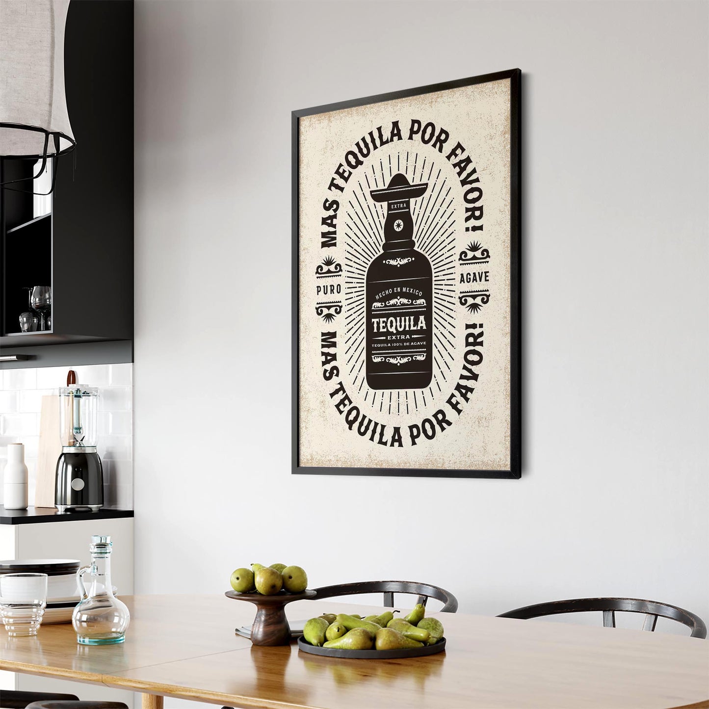 Tequila Vintage Advert Bar Pub Hotel Wall Art - The Affordable Art Company