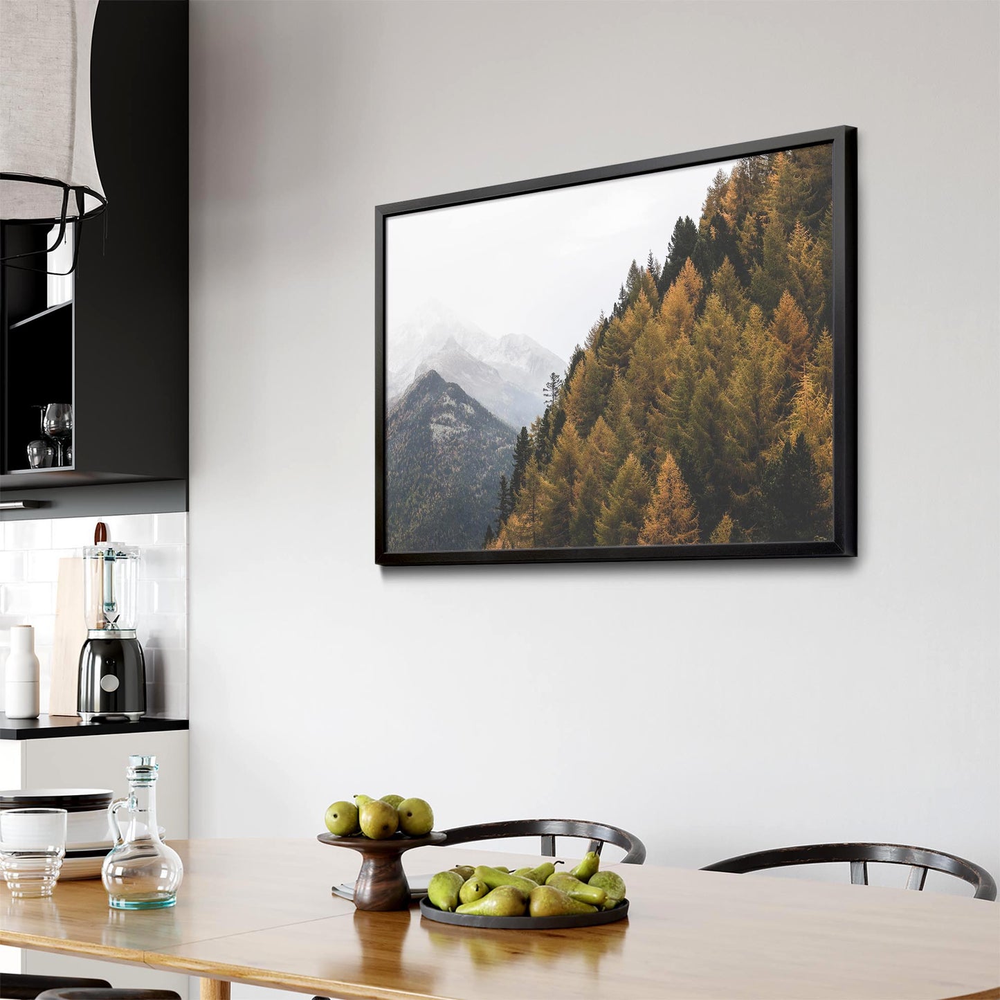 Autumn Forest Nature Photograph Green Wall Art #1 - The Affordable Art Company