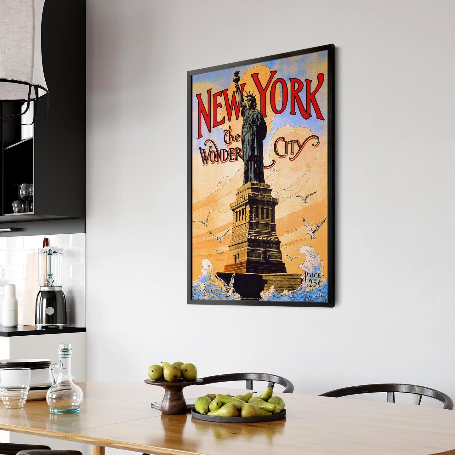 Statue of Liberty, New York Vintage Advert Wall Art - The Affordable Art Company