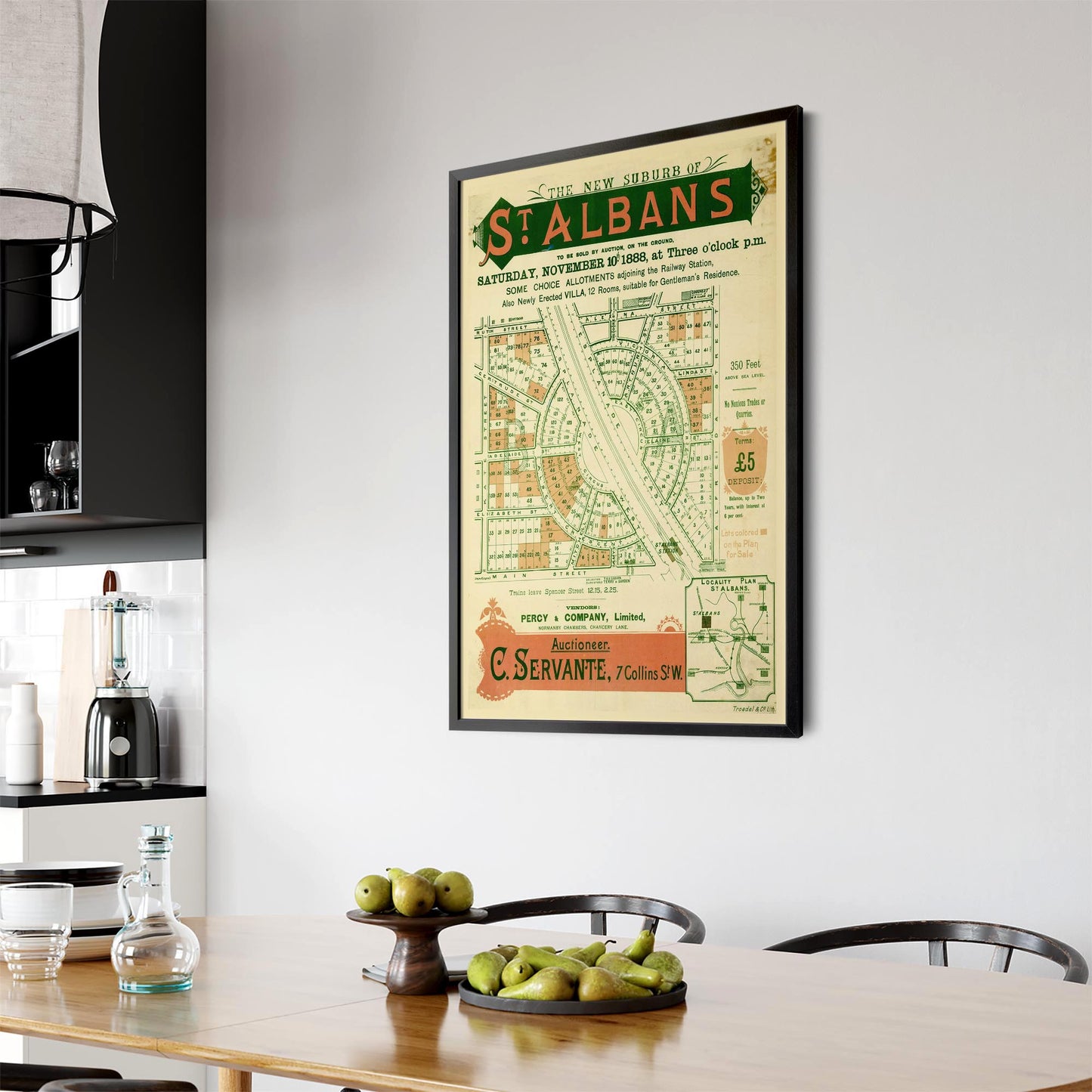 St Albans Melbourne Vintage Real Estate Advert Art #1 - The Affordable Art Company