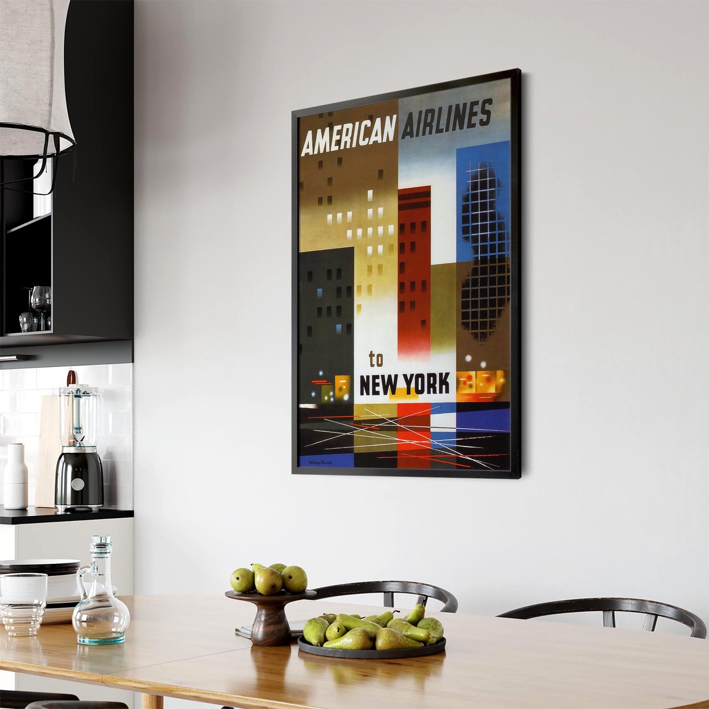 American Airlines to New York Vintage Wall Art - The Affordable Art Company