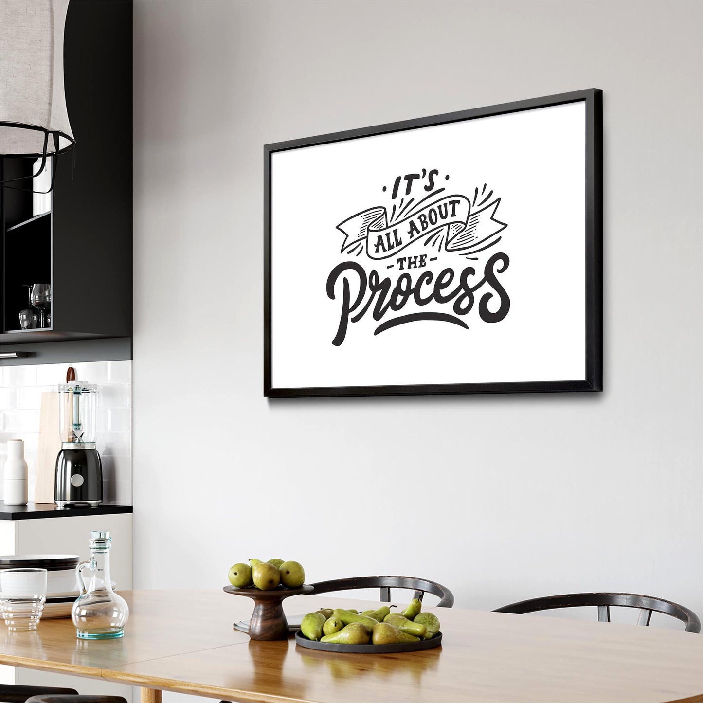 "It's All About The Process" Office Quote Wall Art - The Affordable Art Company