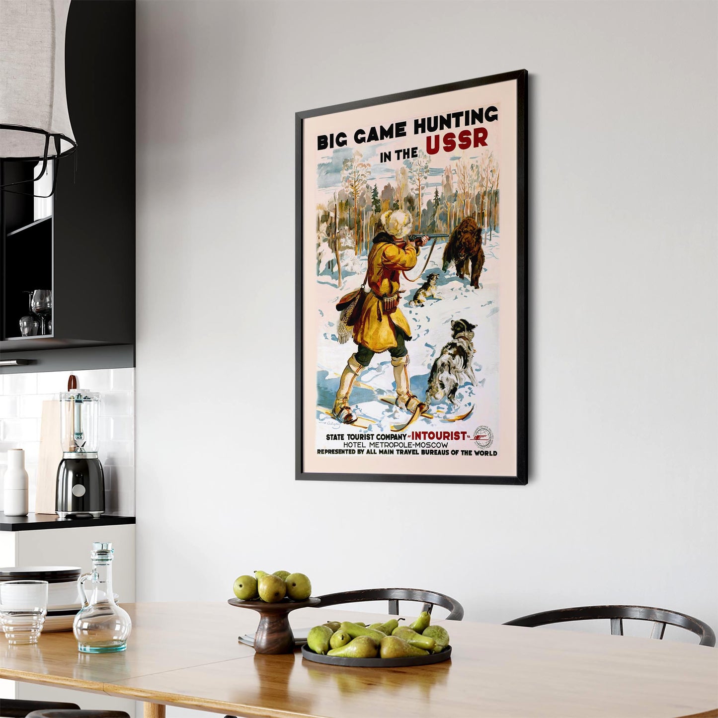 Big Game Hunting in the USSR Vintage Wall Art - The Affordable Art Company