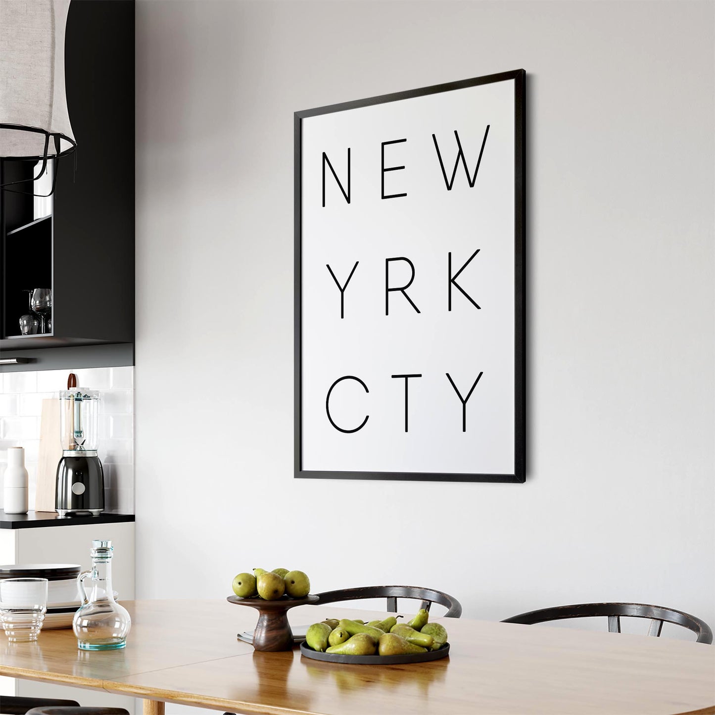 New York City Minimal YRK Artwork Wall Art - The Affordable Art Company