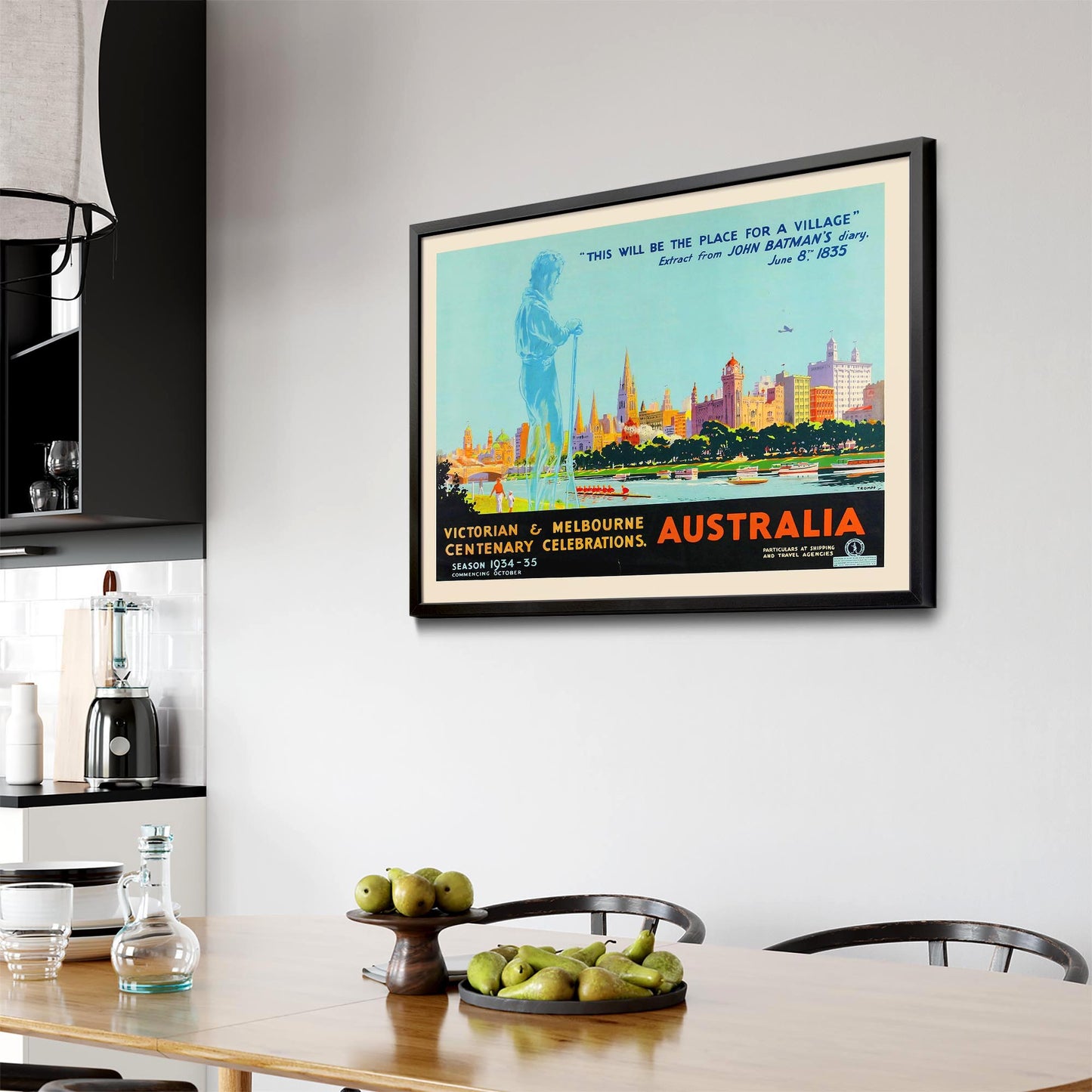 John Batman, Melbourne Vintage Advert Wall Art - The Affordable Art Company