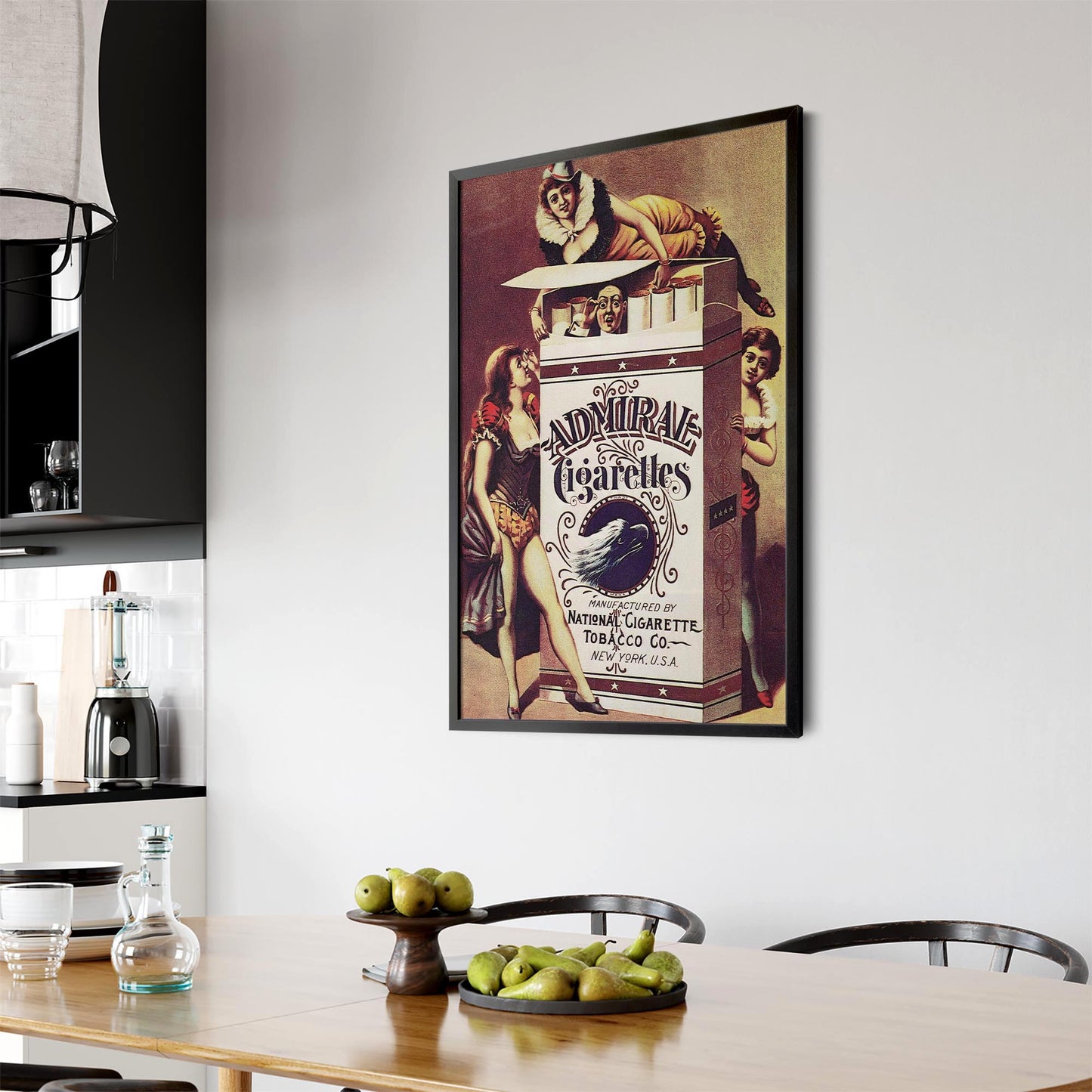 Admiral Cigarette Vintage Man Cave Advert Wall Art - The Affordable Art Company