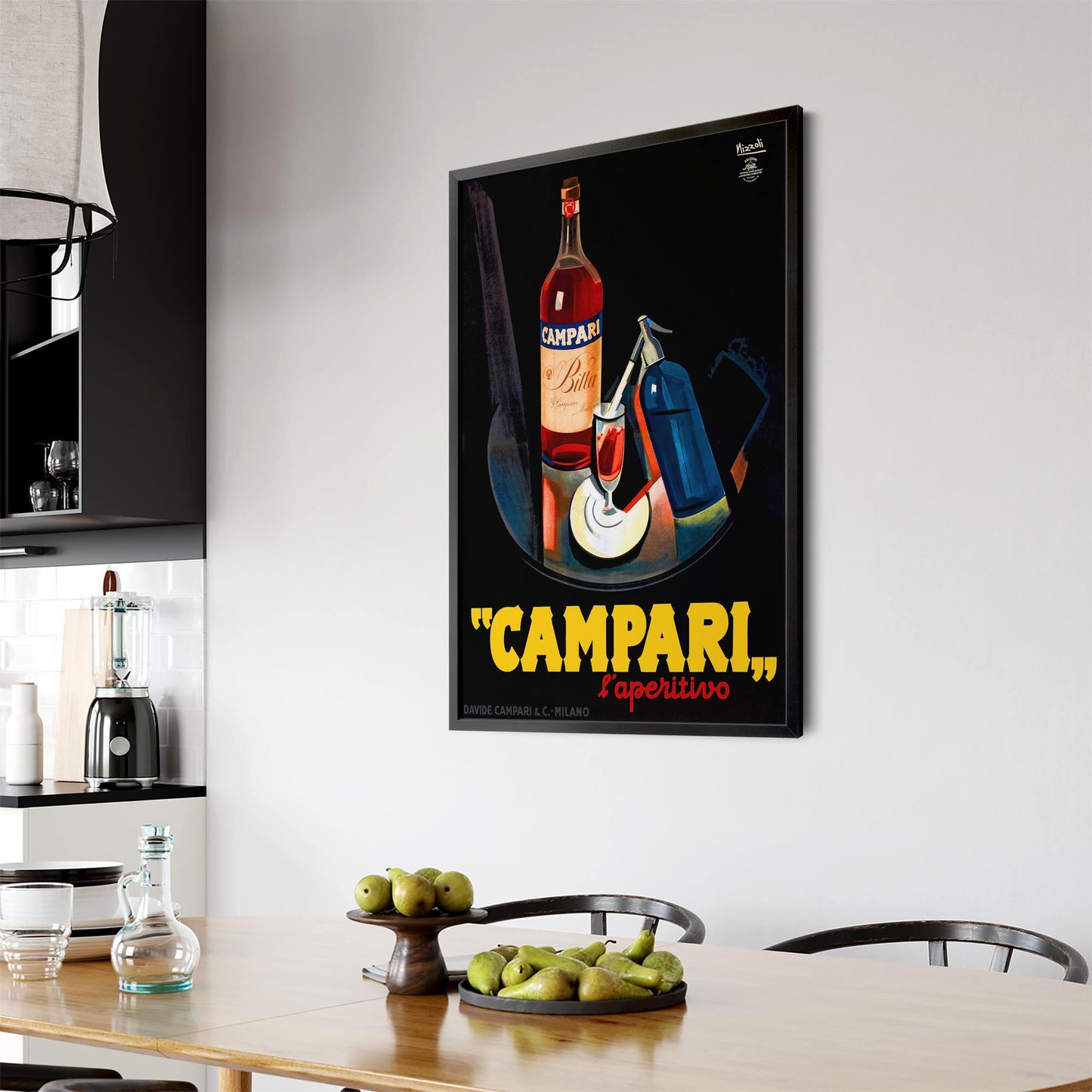 Vintage Campari Advert Italian Restaurant Wall Art #3 - The Affordable Art Company