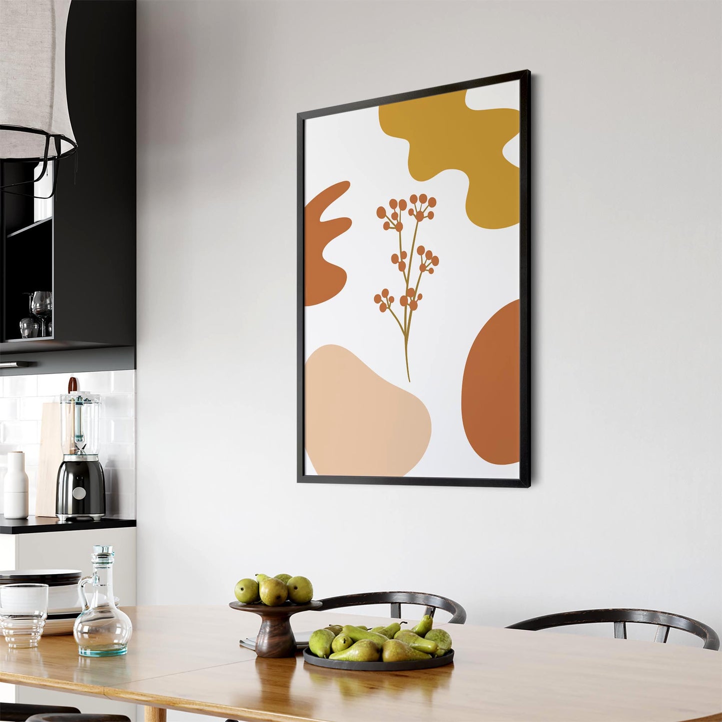 Minimal Berries Abstract Kitchen Wall Art - The Affordable Art Company