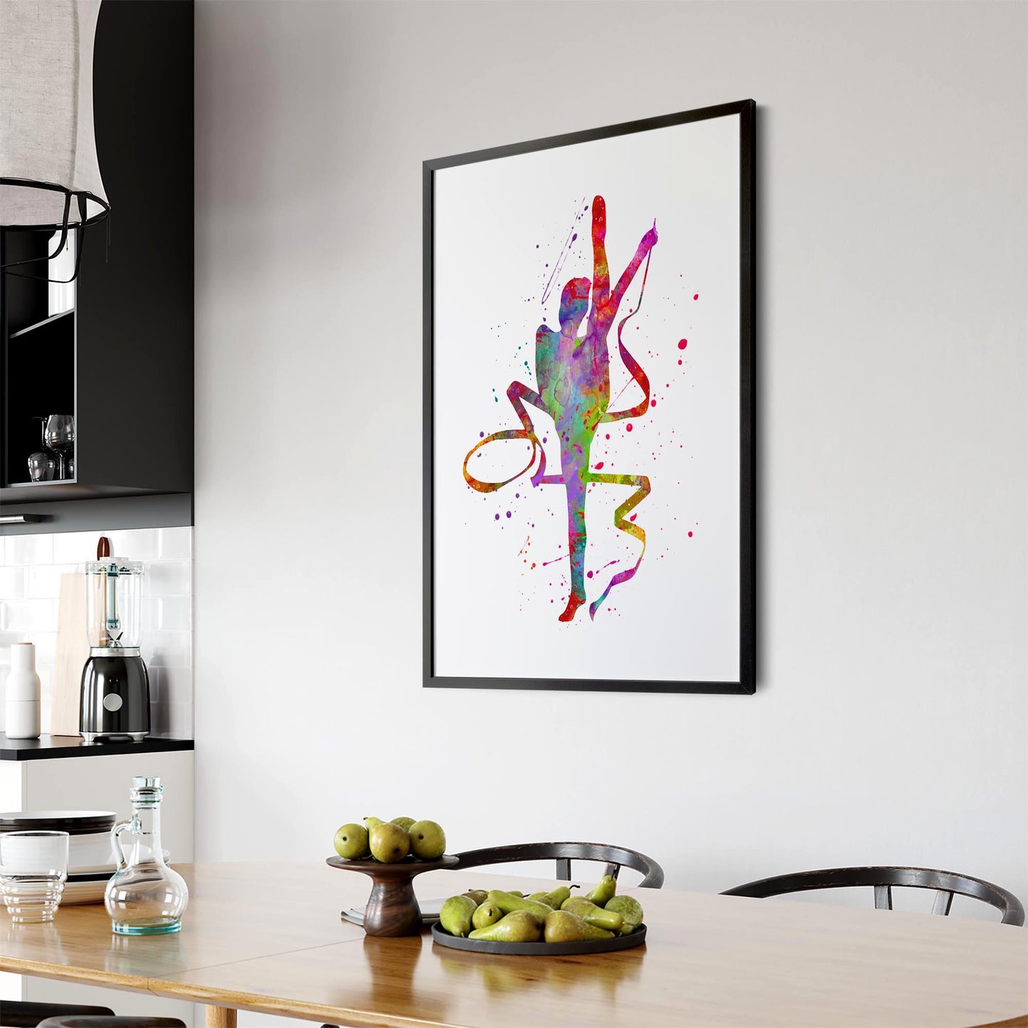 Gymnast Dance Girls Bedroom Gymnastics Wall Art #3 - The Affordable Art Company