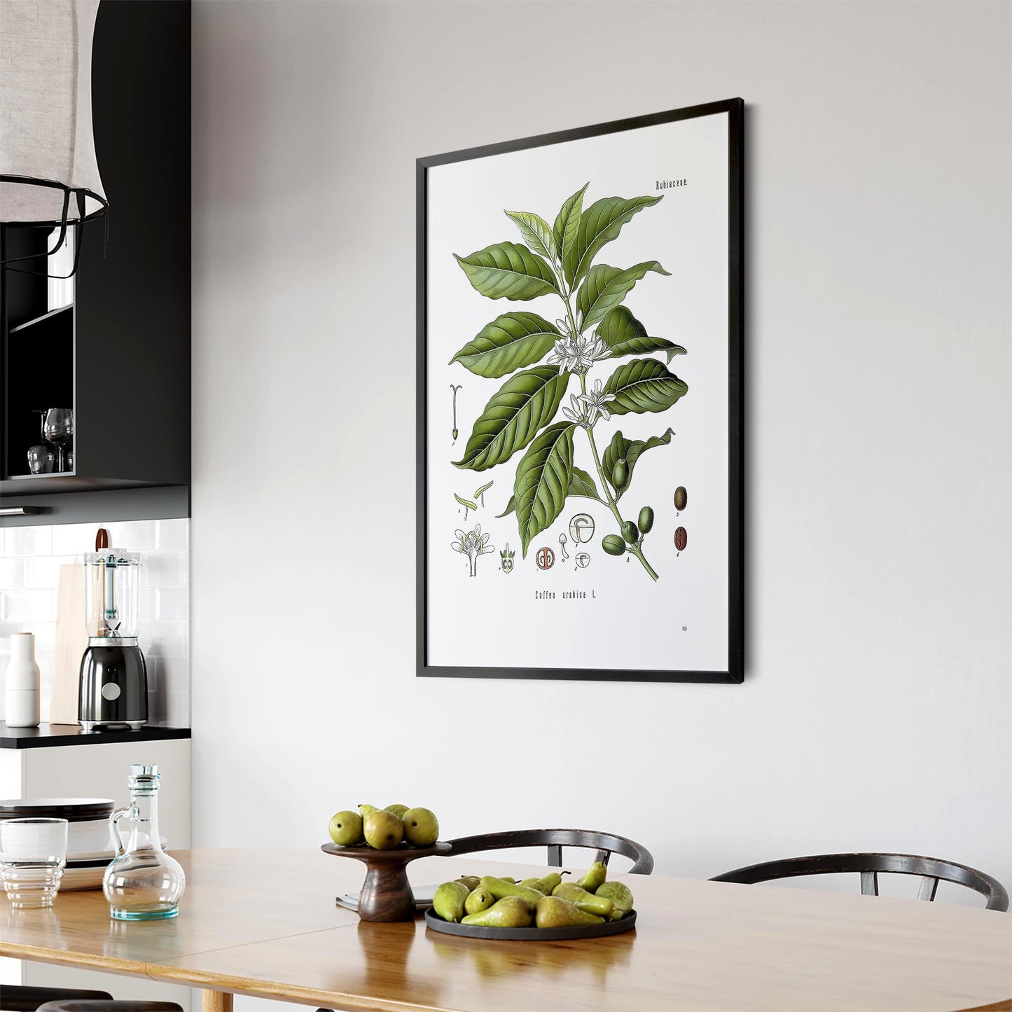 Coffee Branch Botanical Kitchen Cafe Wall Art #1 - The Affordable Art Company