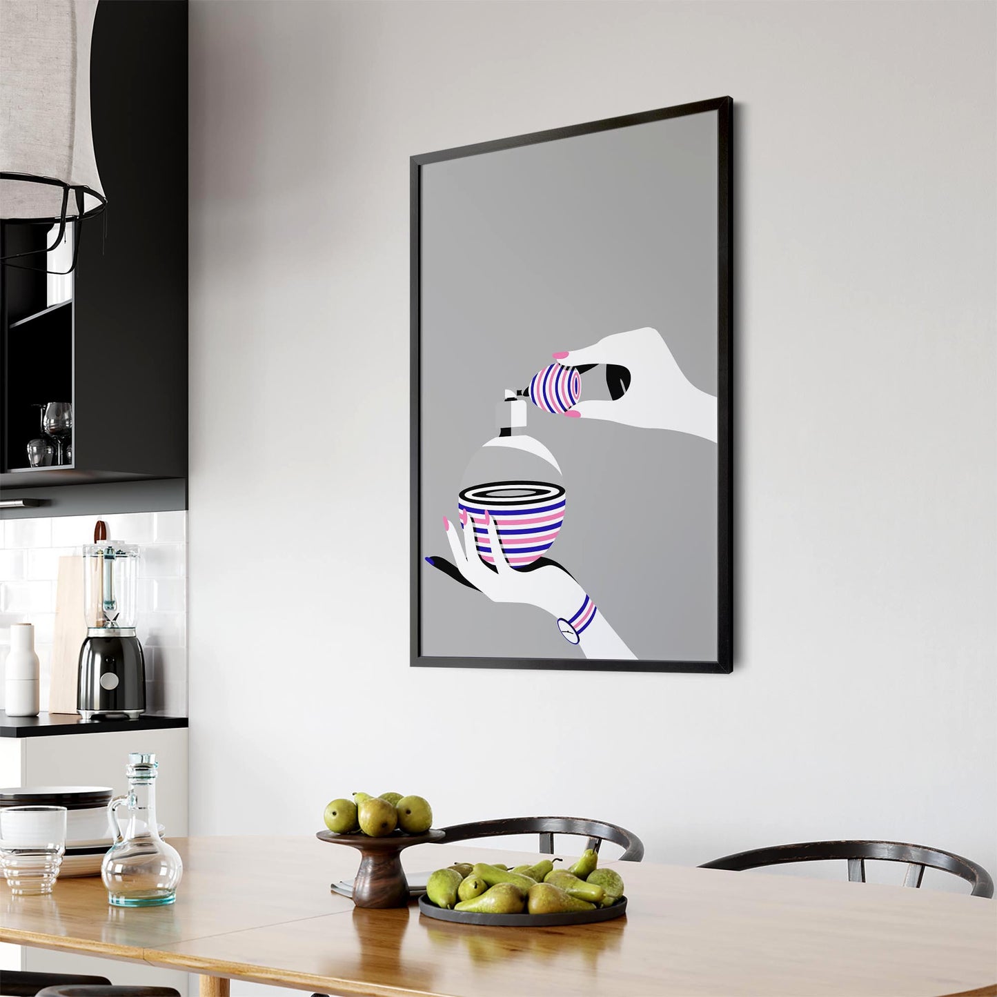 Retro Perfume Bottle Fashion Bedroom Wall Art #1 - The Affordable Art Company
