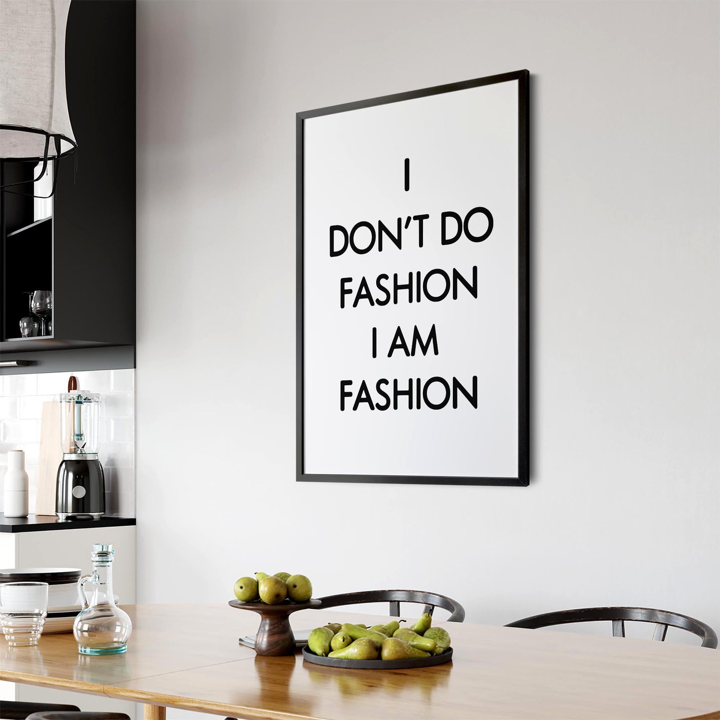 "I Am Fashion" Girls Bedroom Fashion Quote Quote Wall Art - The Affordable Art Company