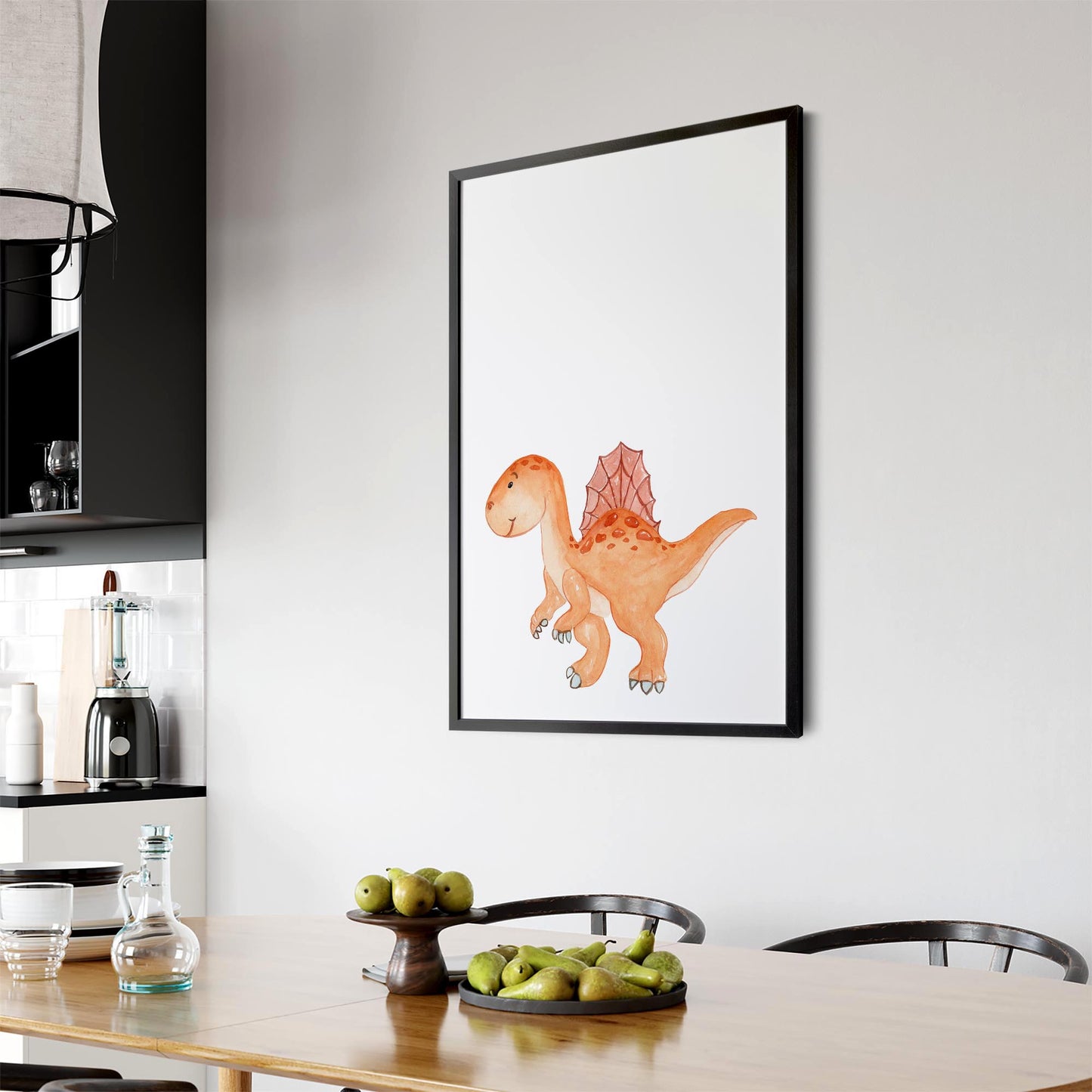 Cute Cartoon Dinosaur Boys Bedroom Wall Art #9 - The Affordable Art Company