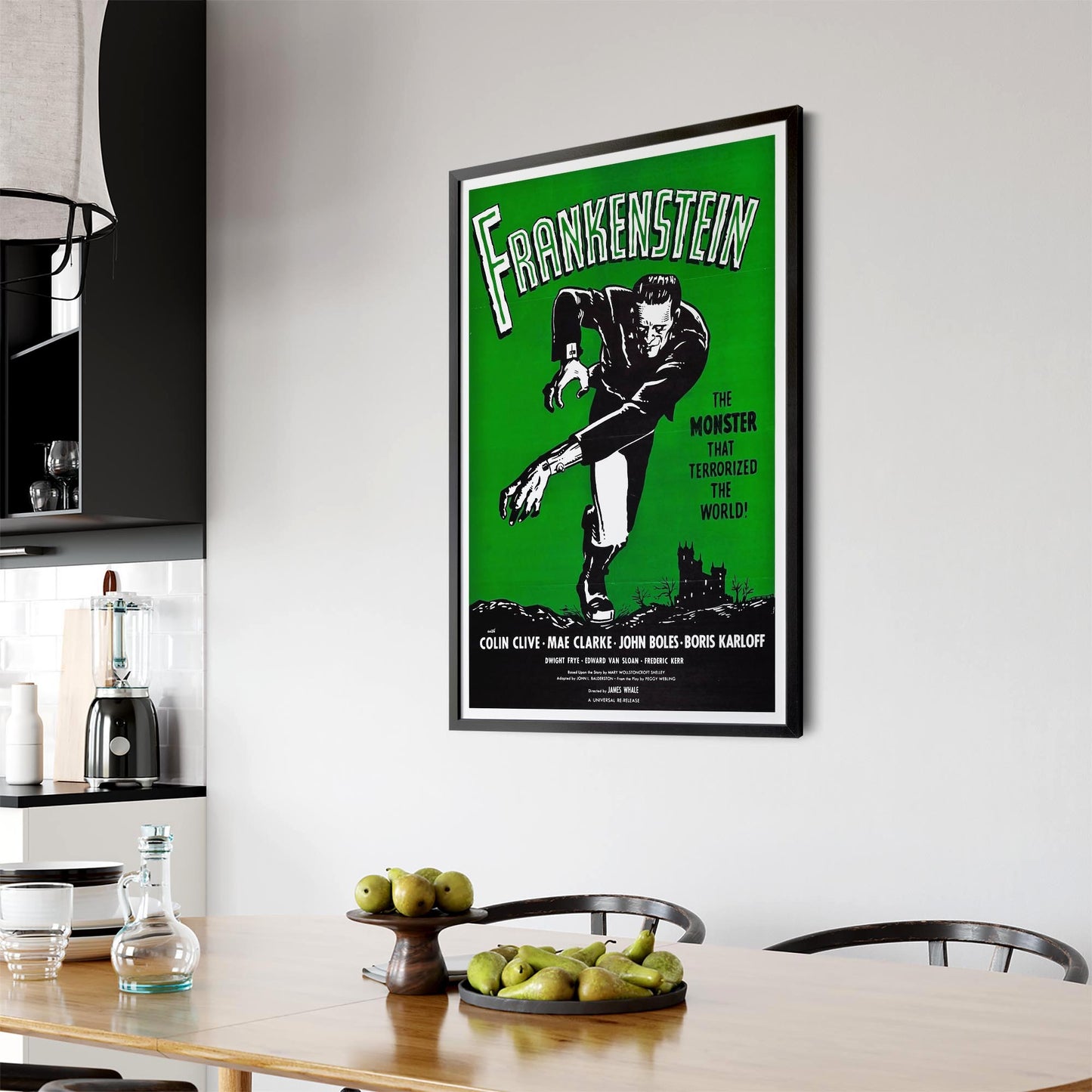Frankenstein Movie Advert Hollywood Film Wall Art - The Affordable Art Company