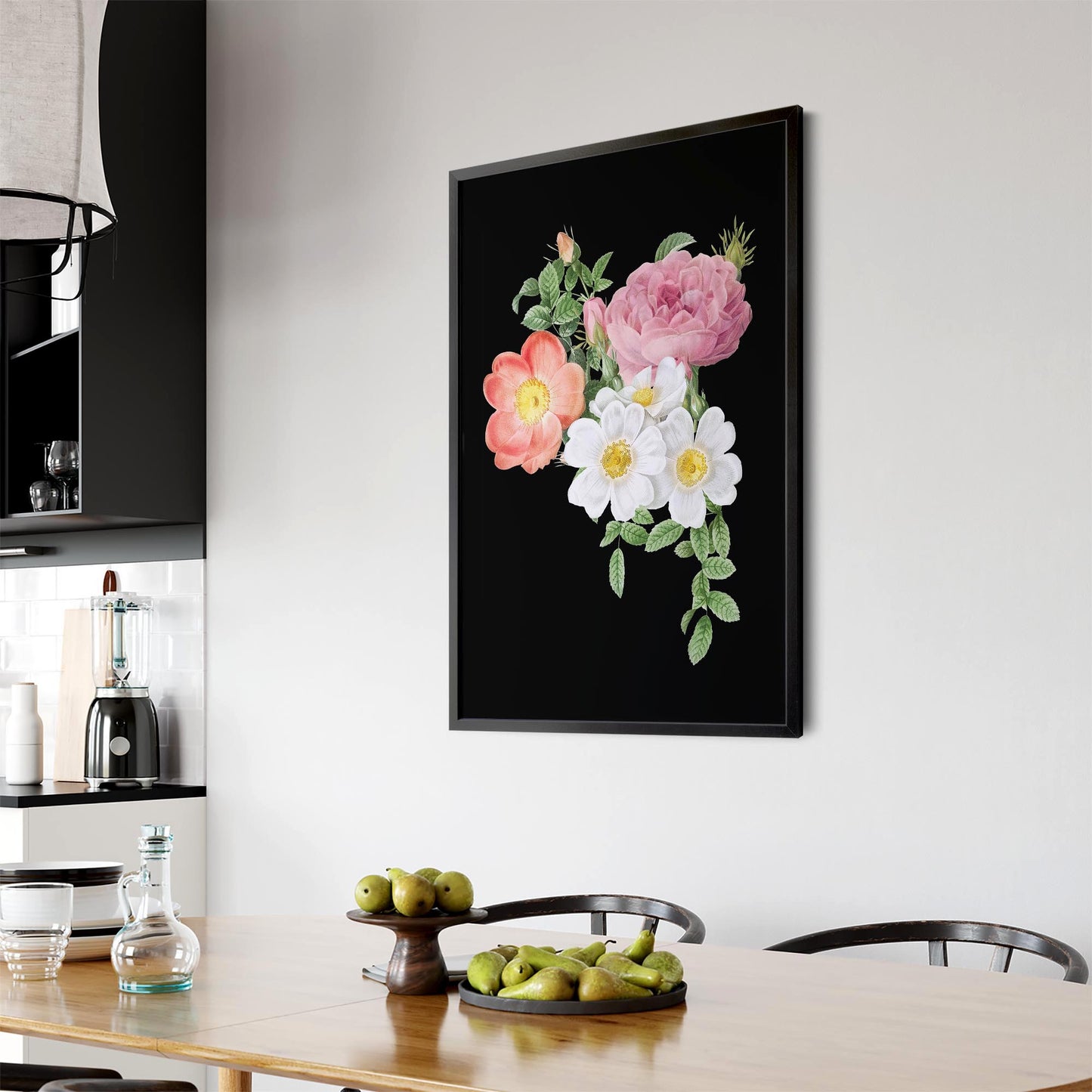 Botanical Flower Painting Floral Kitchen Wall Art #9 - The Affordable Art Company