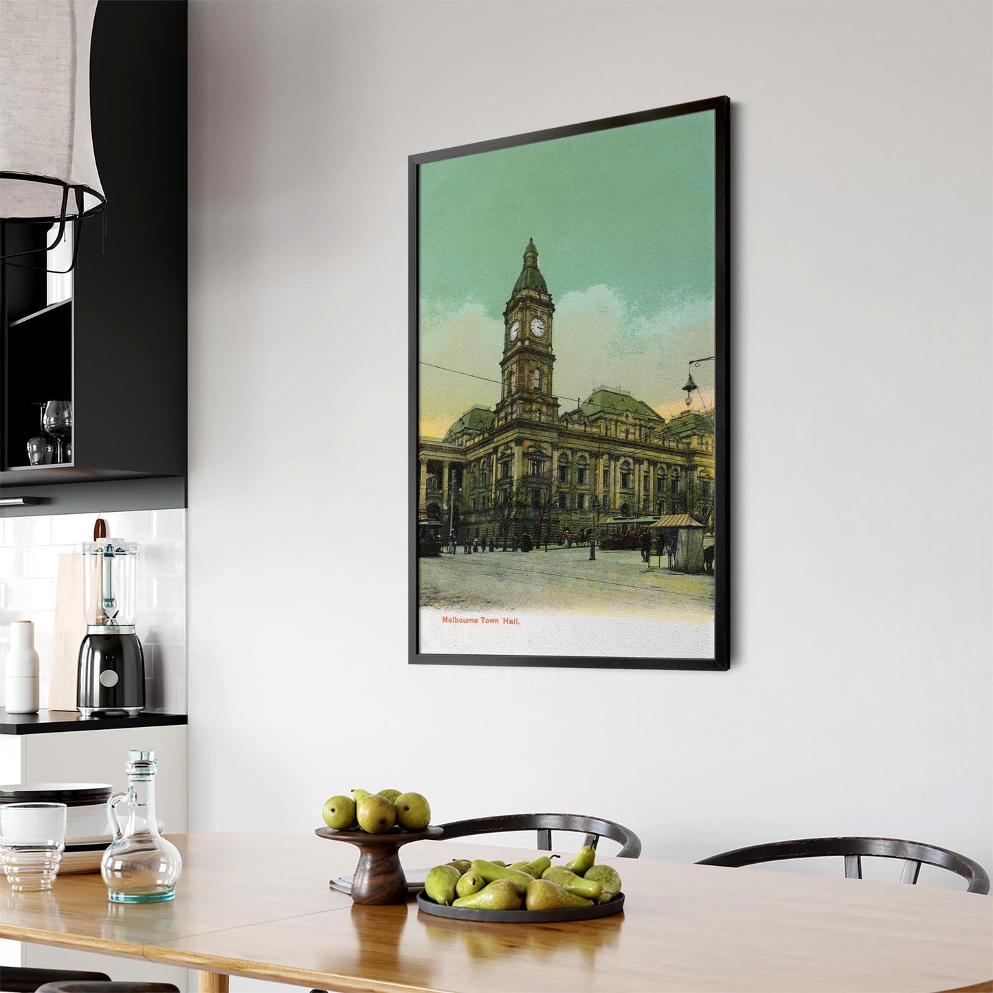 Town Hall, Melbourne Vintage Painting Wall Art #2 - The Affordable Art Company