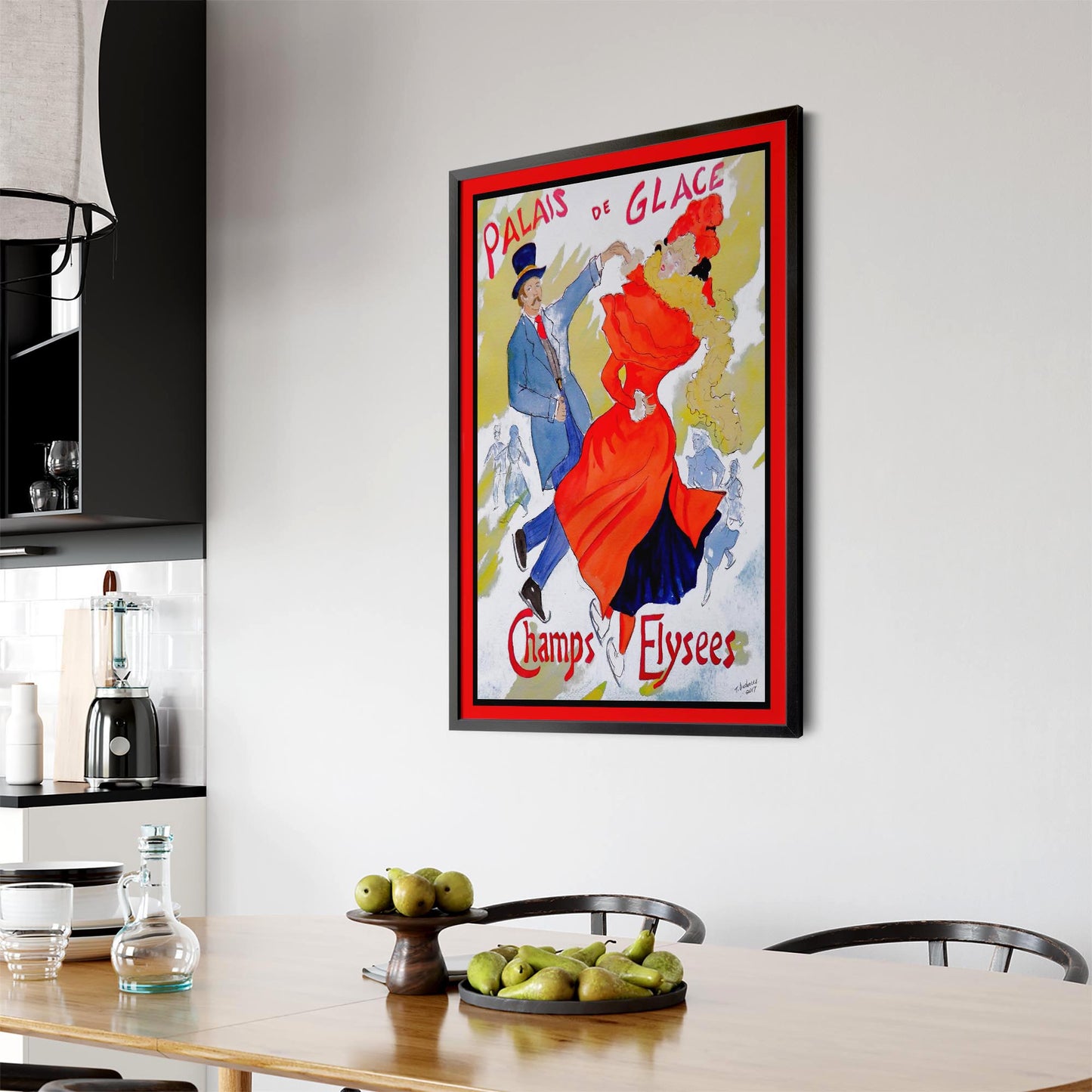French Palais de Glace Vintage Advert Wall Art - The Affordable Art Company
