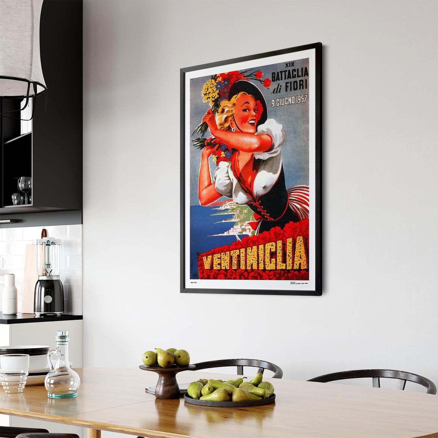 Ventimiglia Italian Vintage Advert Wall Art - The Affordable Art Company